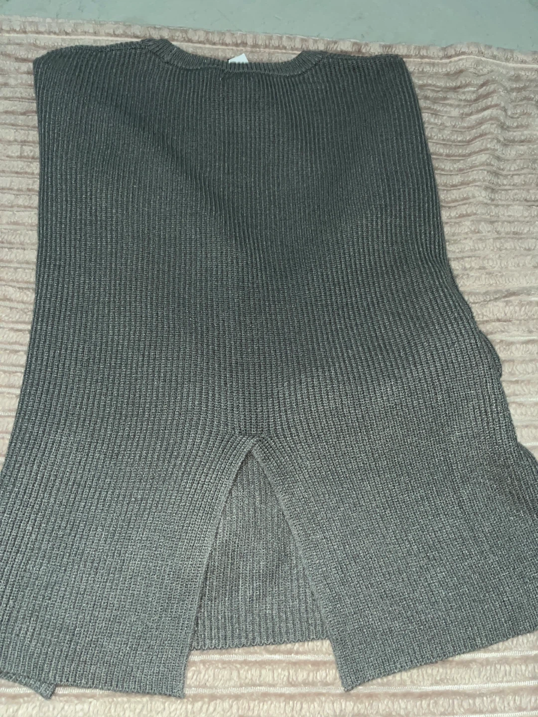 The Drop Grey Ribbed Knit Sweater - Size S - photo 4