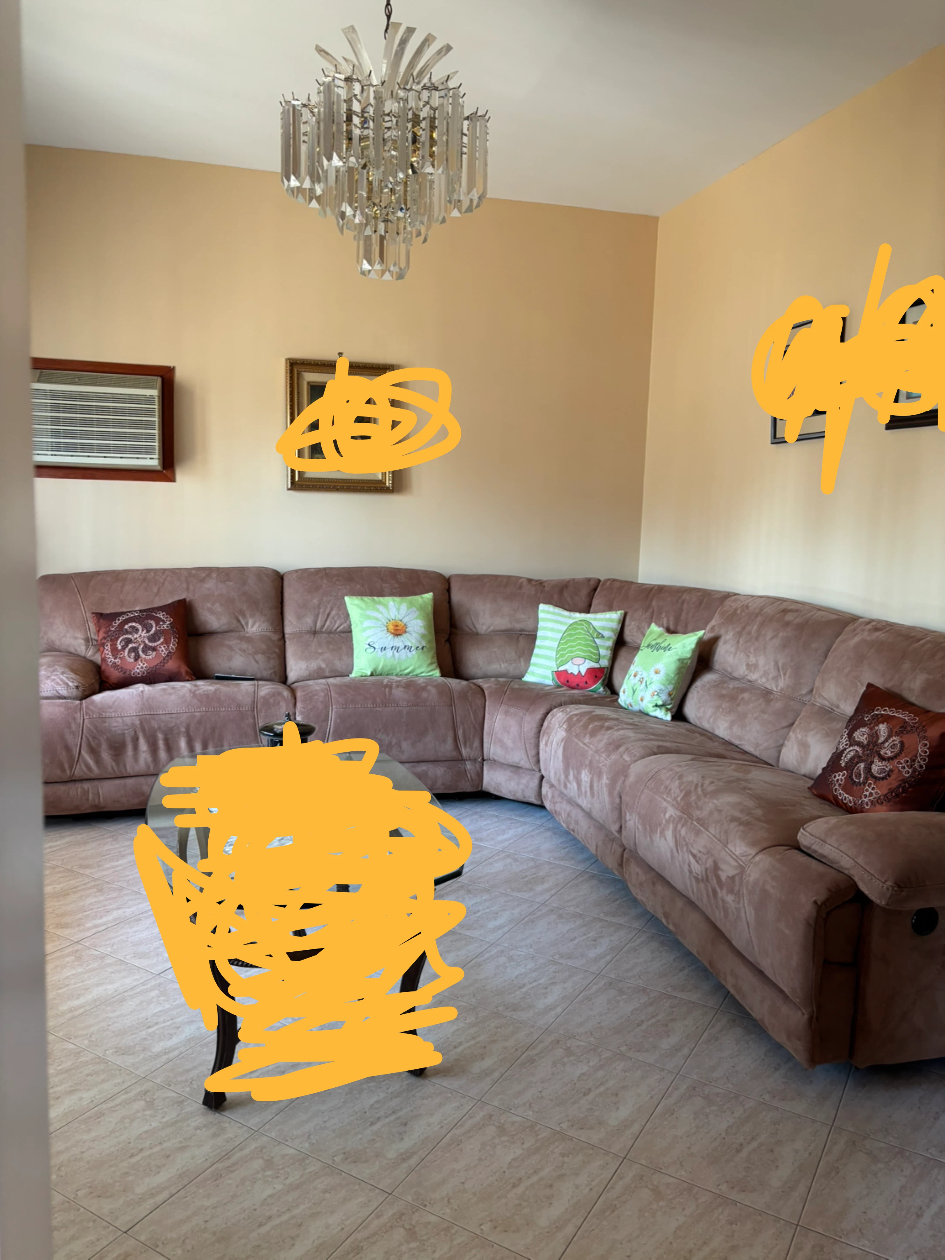 Brown Sectional Recliner Sofa - photo 3