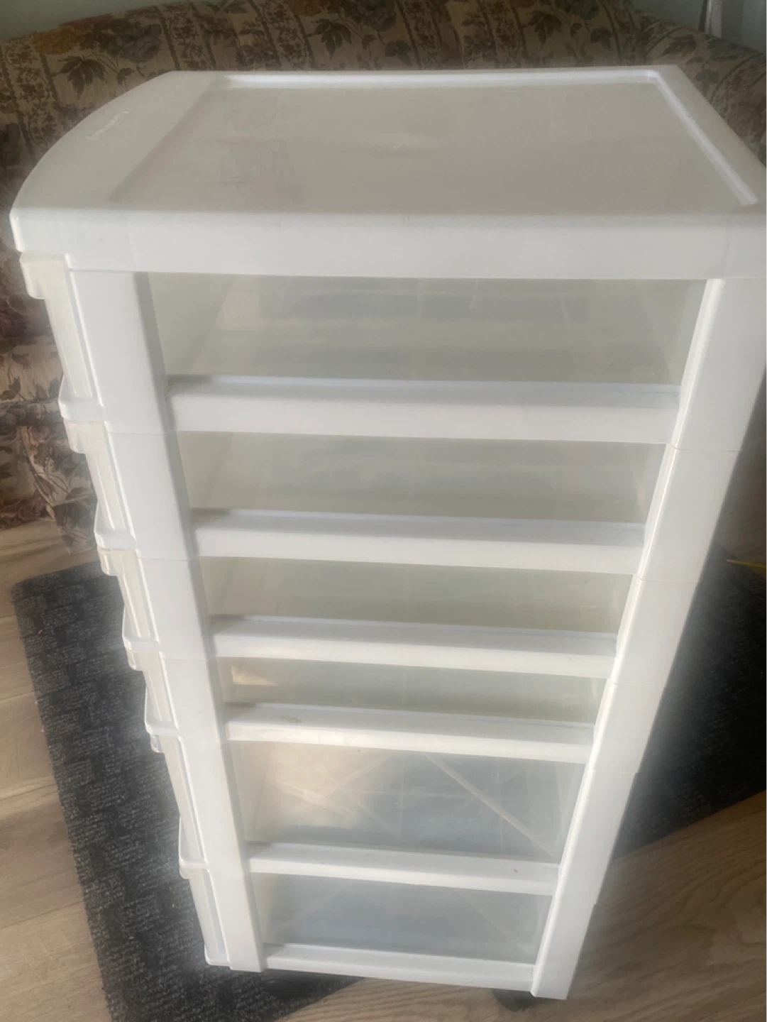 White 5-Drawer Storage Unit - photo 2