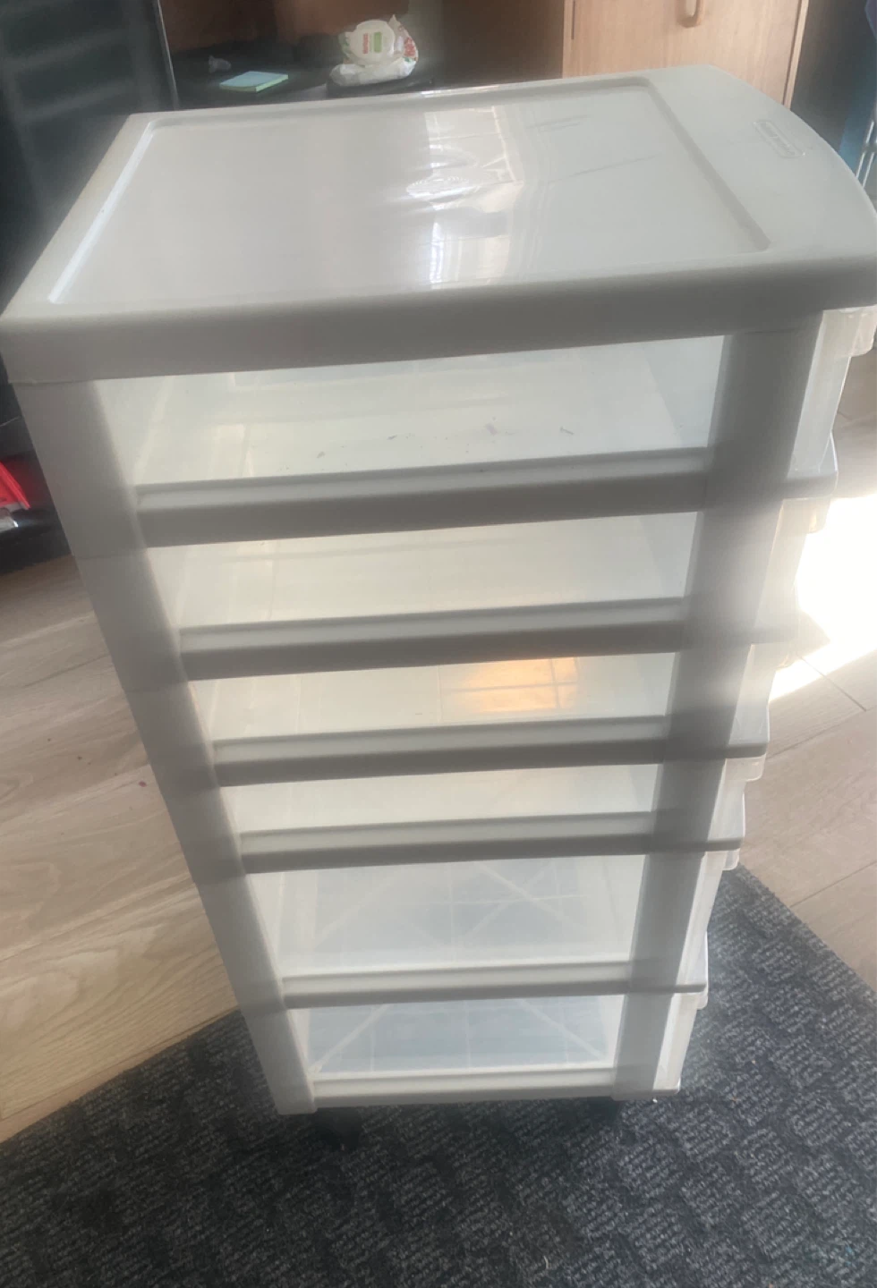 White 5-Drawer Storage Unit - photo 4