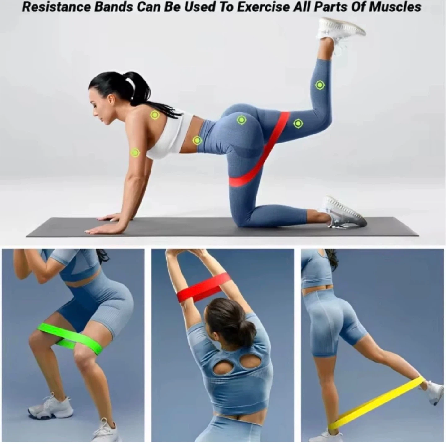 Resistance Loop Bands Set – X-Light to Heavy | 5 Levels - photo 4