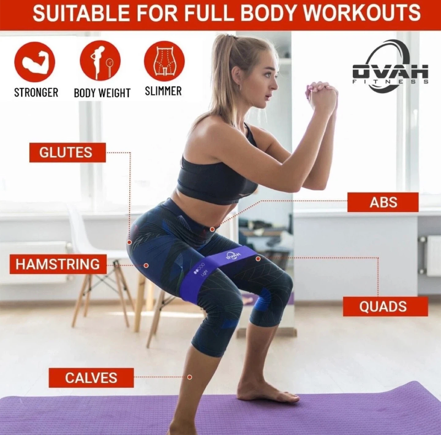 Resistance Loop Bands Set – X-Light to Heavy | 5 Levels - photo 2