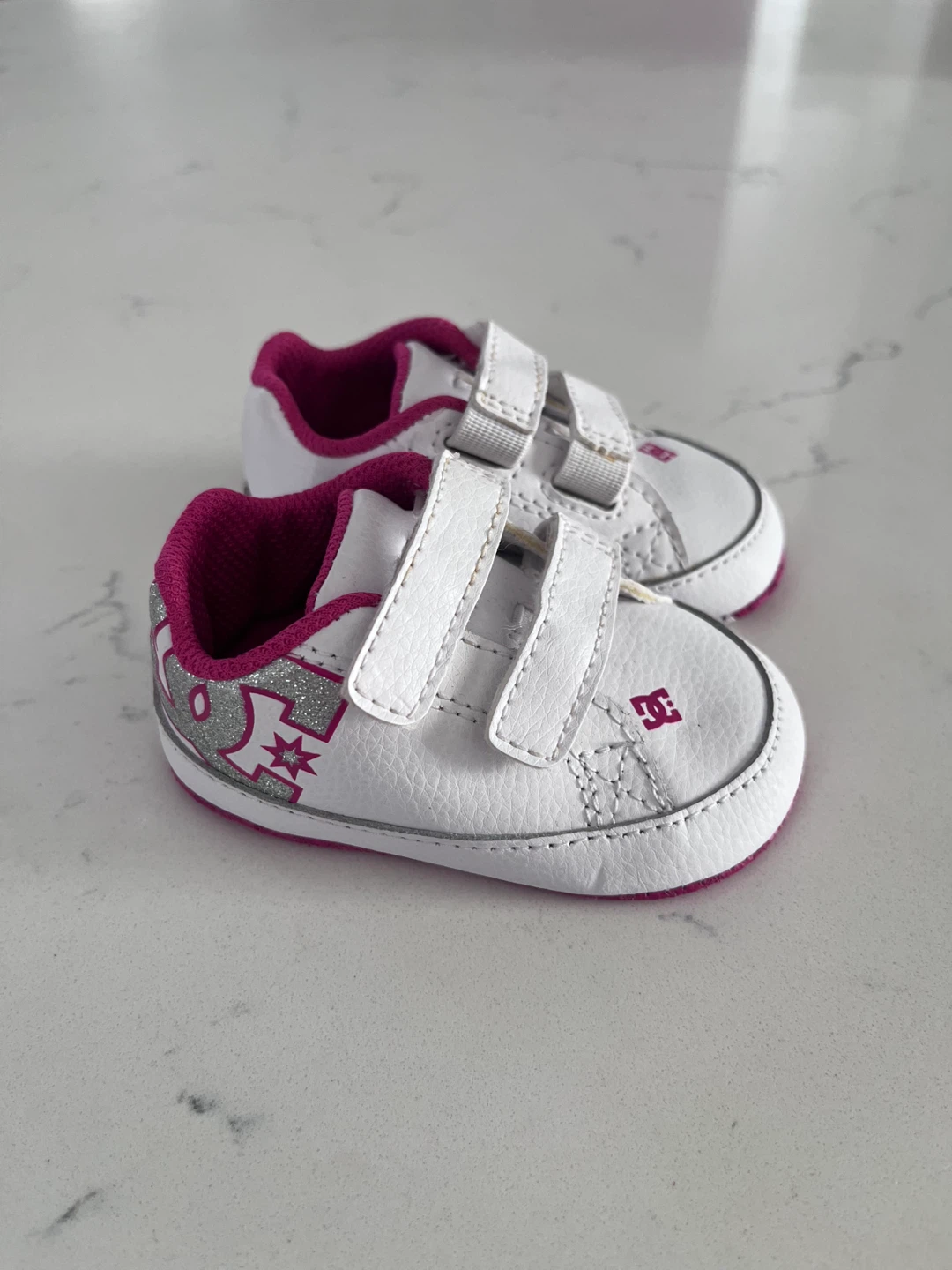 DC Shoes Baby Crib Shoes White Pink Size 2 (11cm) - photo 5