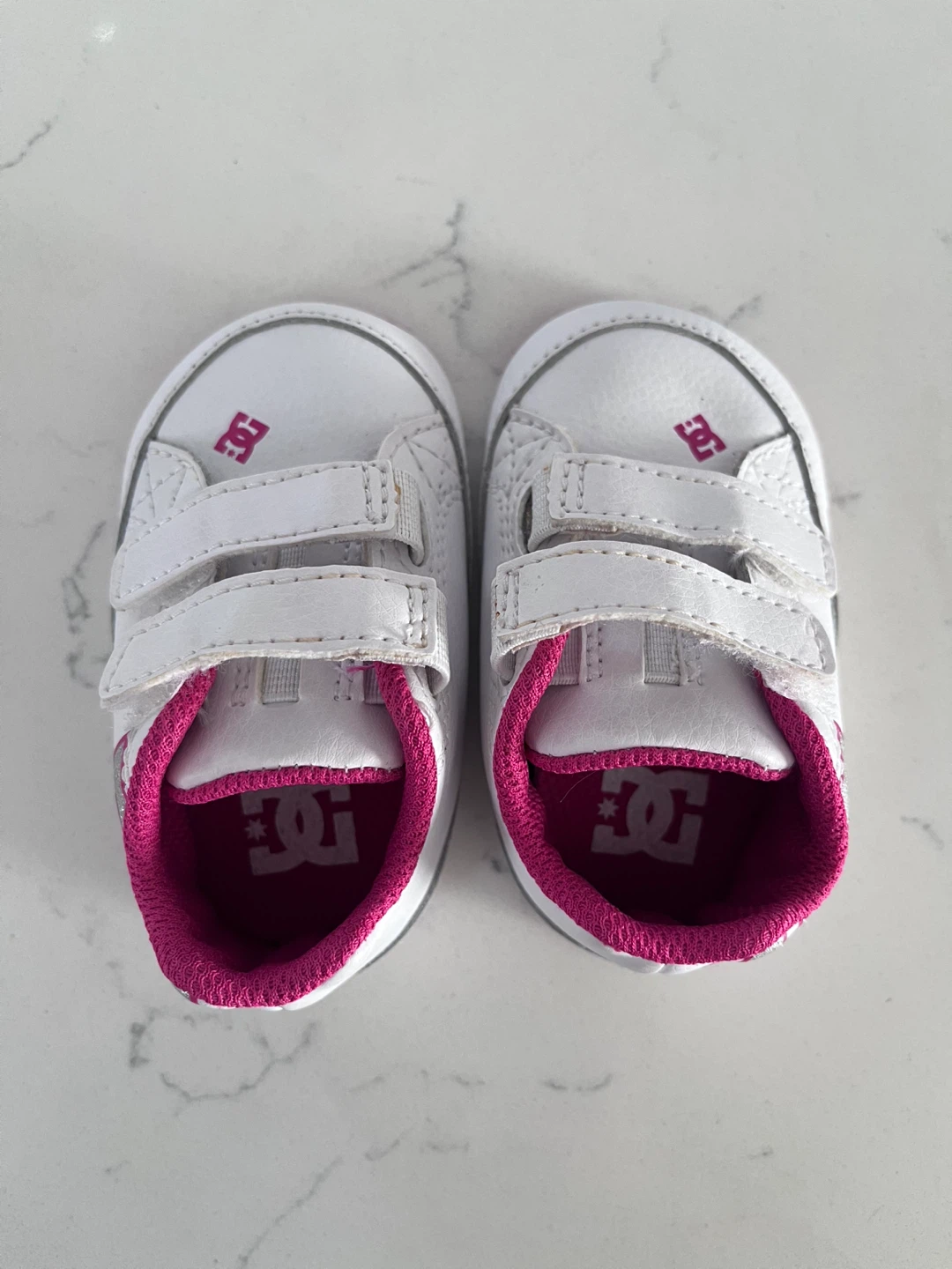 DC Shoes Baby Crib Shoes White Pink Size 2 (11cm) - photo 2