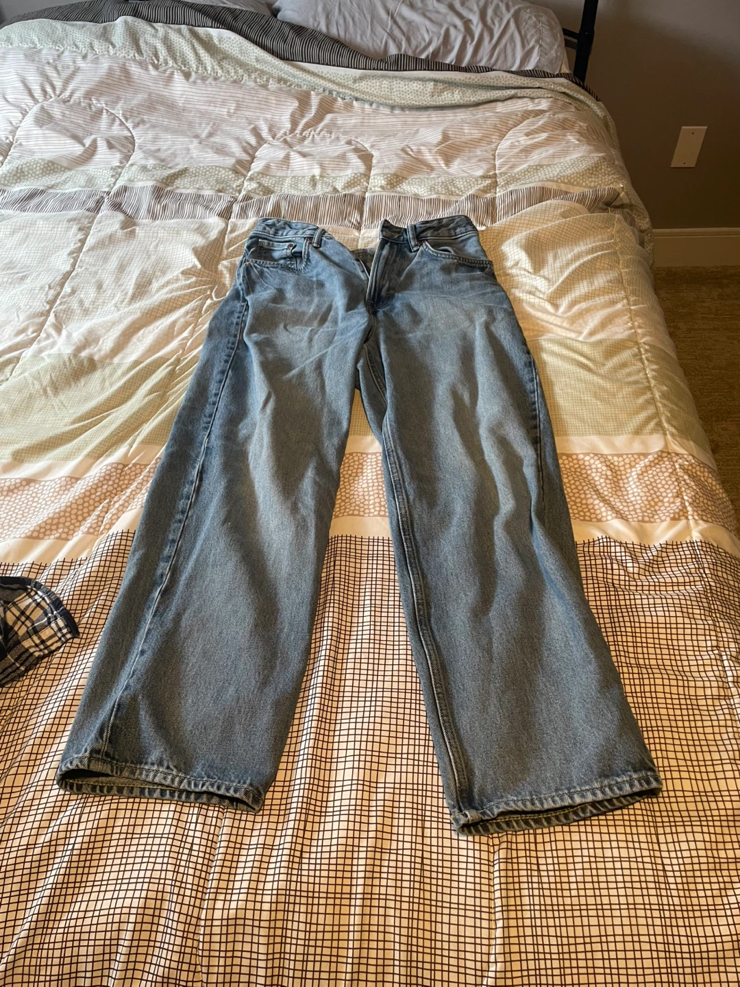 Light Wash Wide Leg Jeans