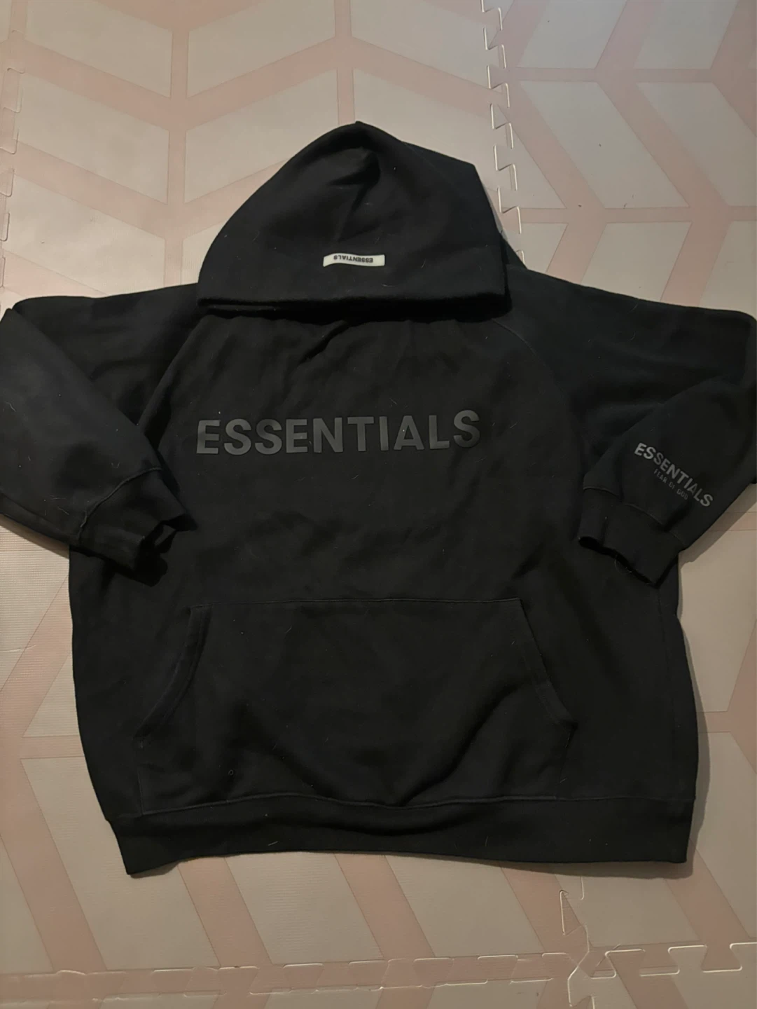 Black Essentials Hoodie