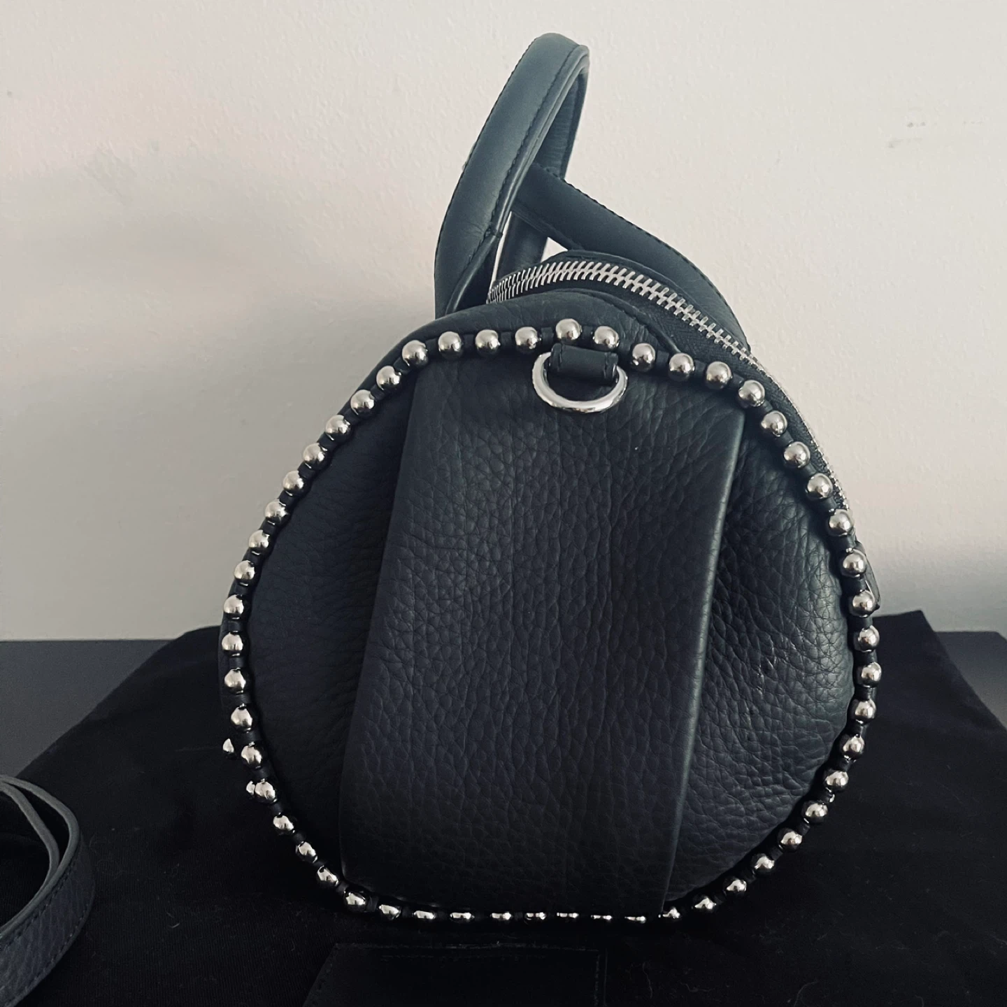 Alexander Wang Studded Rockie Pebbled Leather Medium bag - photo 4