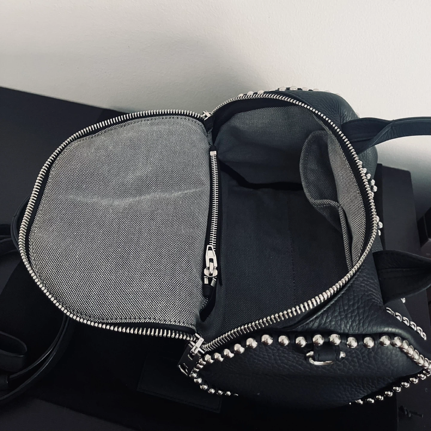 Alexander Wang Studded Rockie Pebbled Leather Medium bag - photo 5