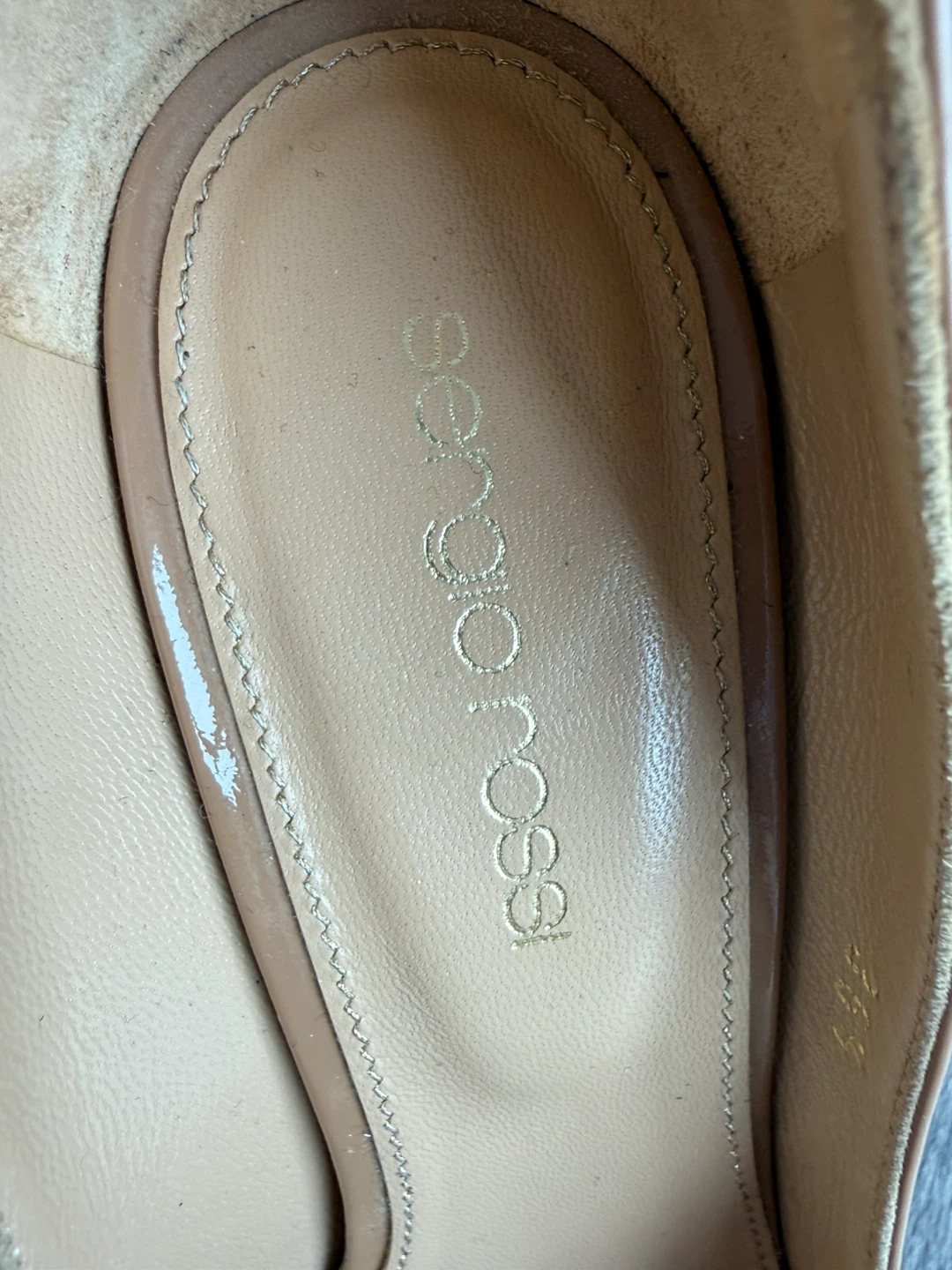 Authentic Sergio Rossi Patent Leather Platform Heels Size 36.5 - photo 2