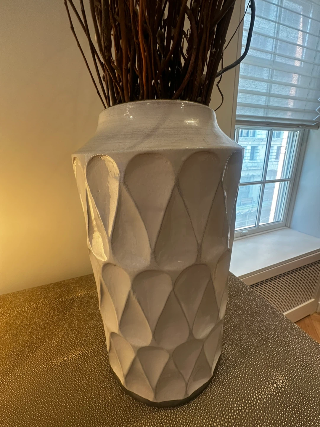 Crate & Barrel Kora Vase White - photo 3