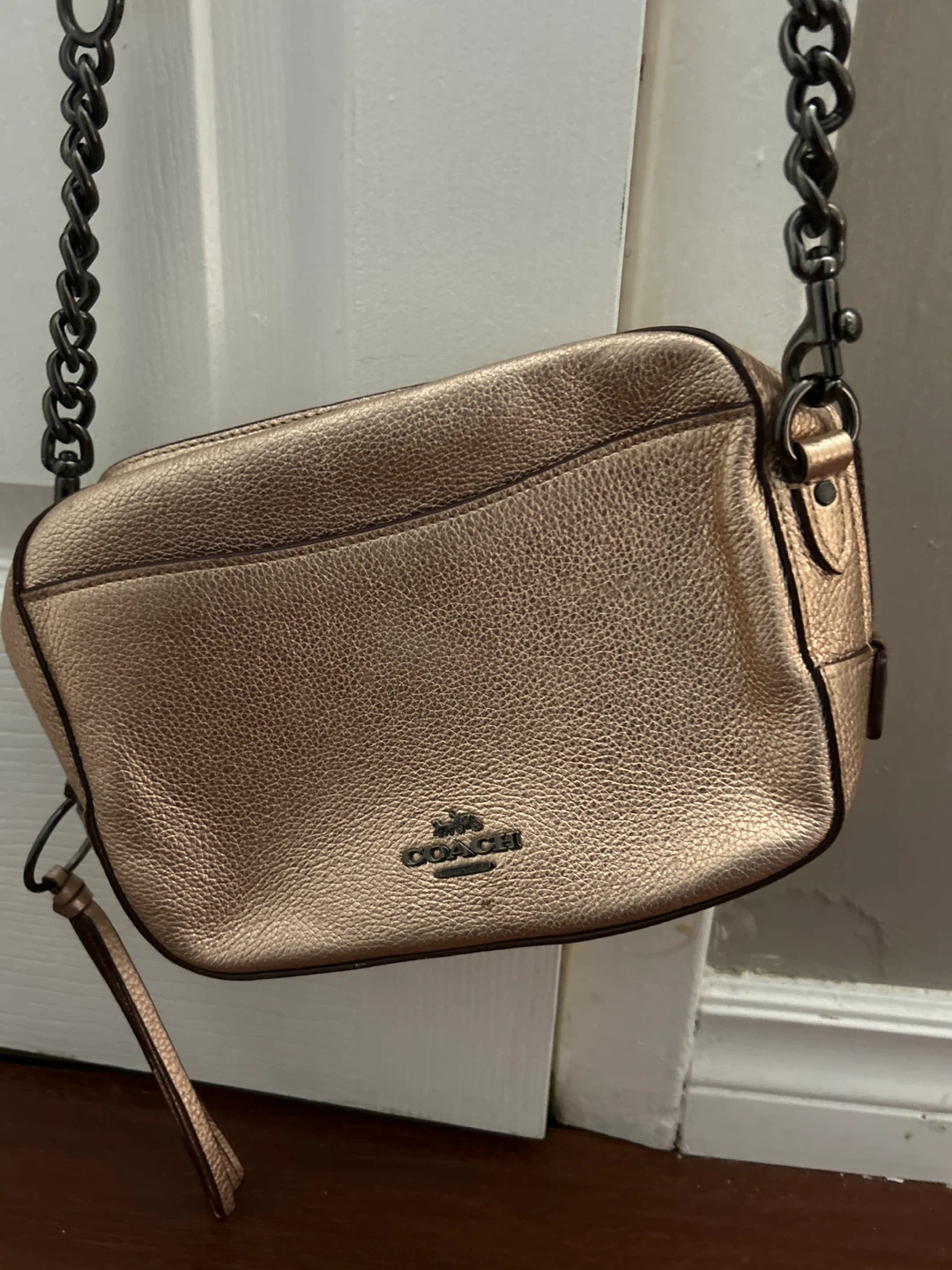 Coach Pebble Leather Crossbody Bag - Rose Gold - photo 3