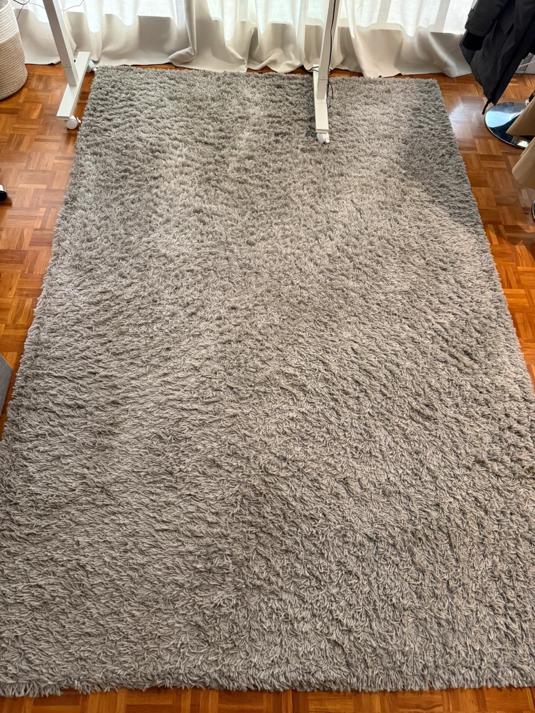 ❗️Final Week❗️Grey Shag Rug (Rectangle 6’x9’)