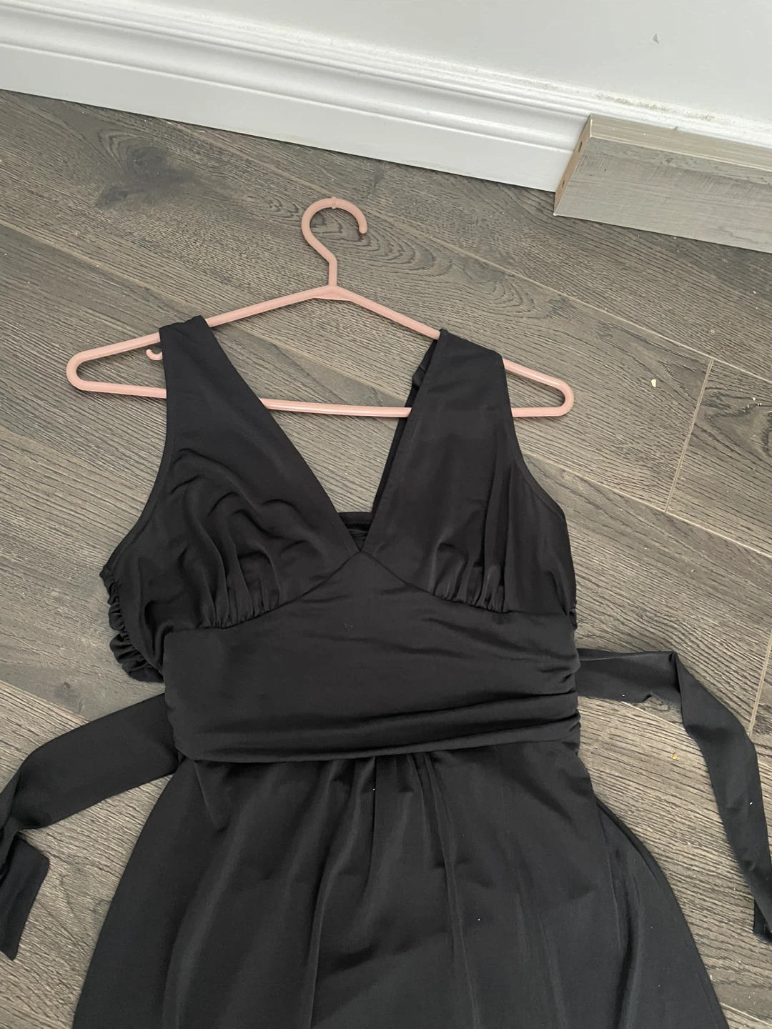 Black Maxi Dress with High Slit