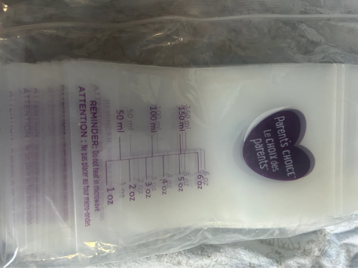Parent's Choice Milk Storage Bags