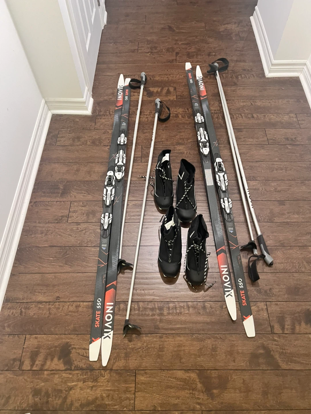 Cross Country Skiis and Poles + Snowshoes (Set of 4)