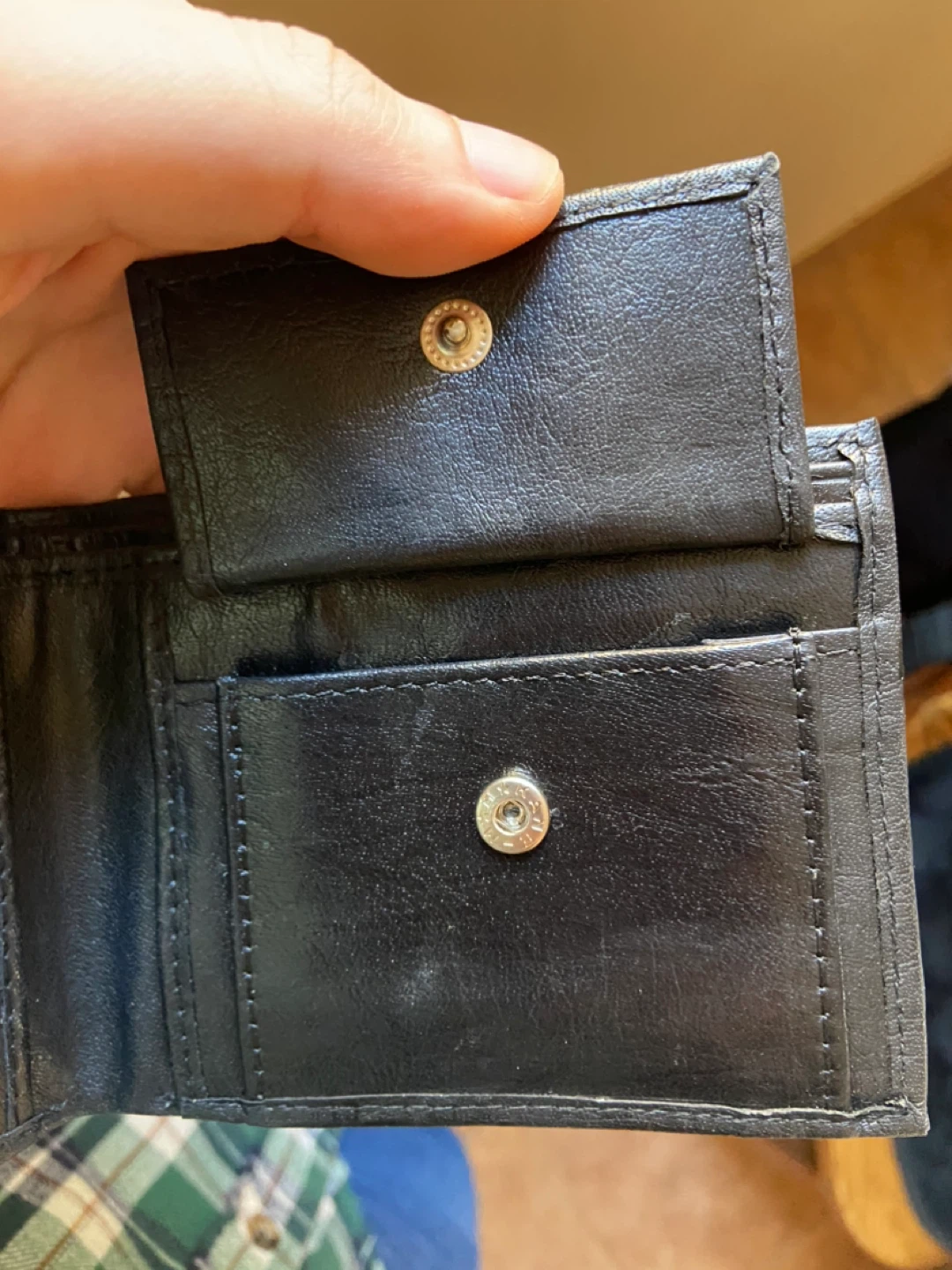 Black Bifold Wallet with Coin Pocket - photo 5