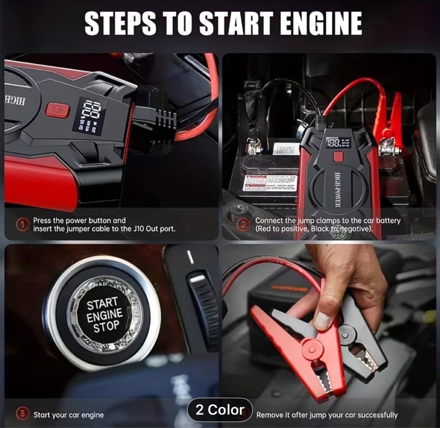 Car Jump Starter, 7000A Portable Car Battery Charger - photo 5