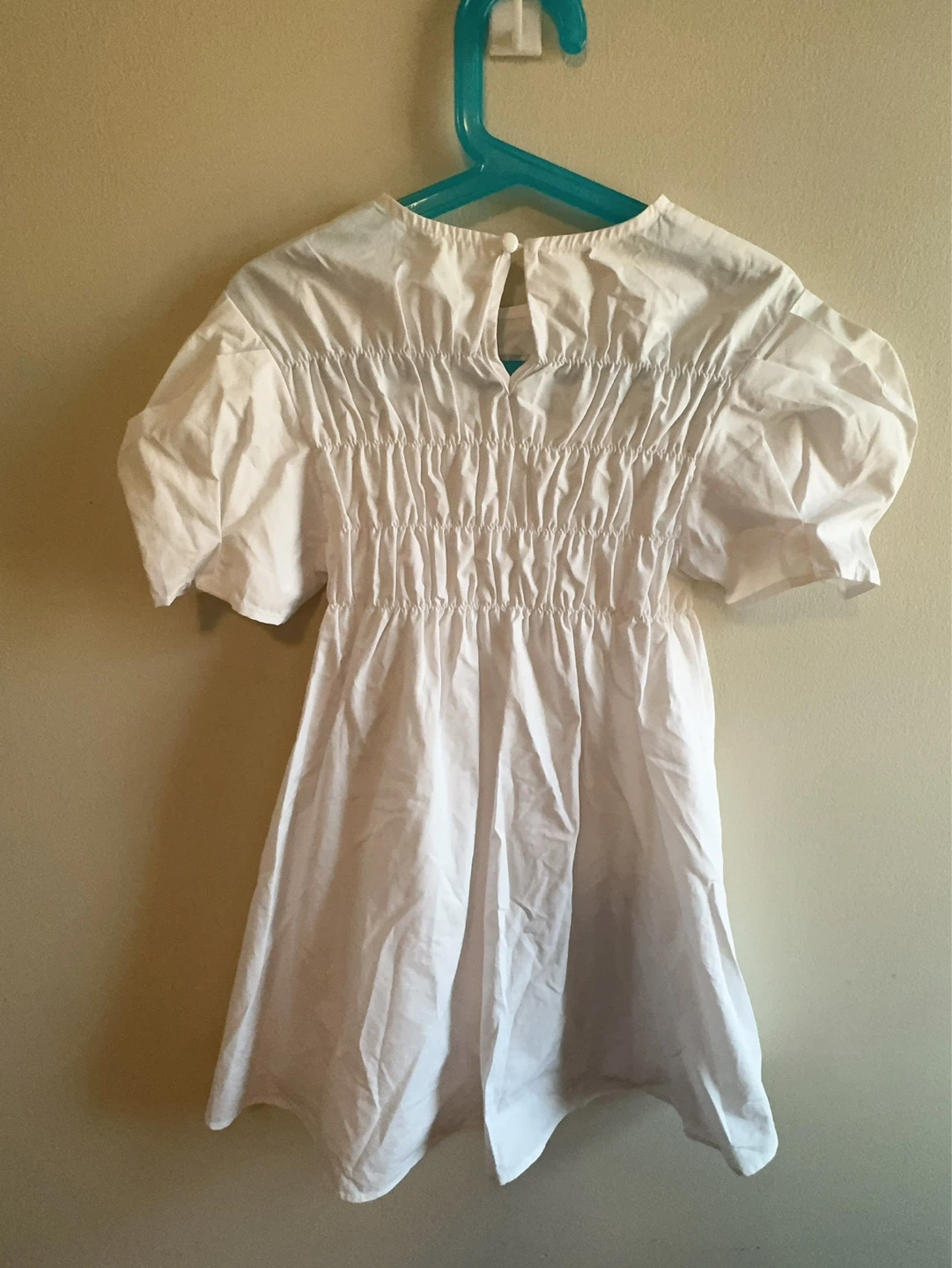 Girls Cotton Smocked Puff Sleeve Dress Toddler 5/6T - photo 2