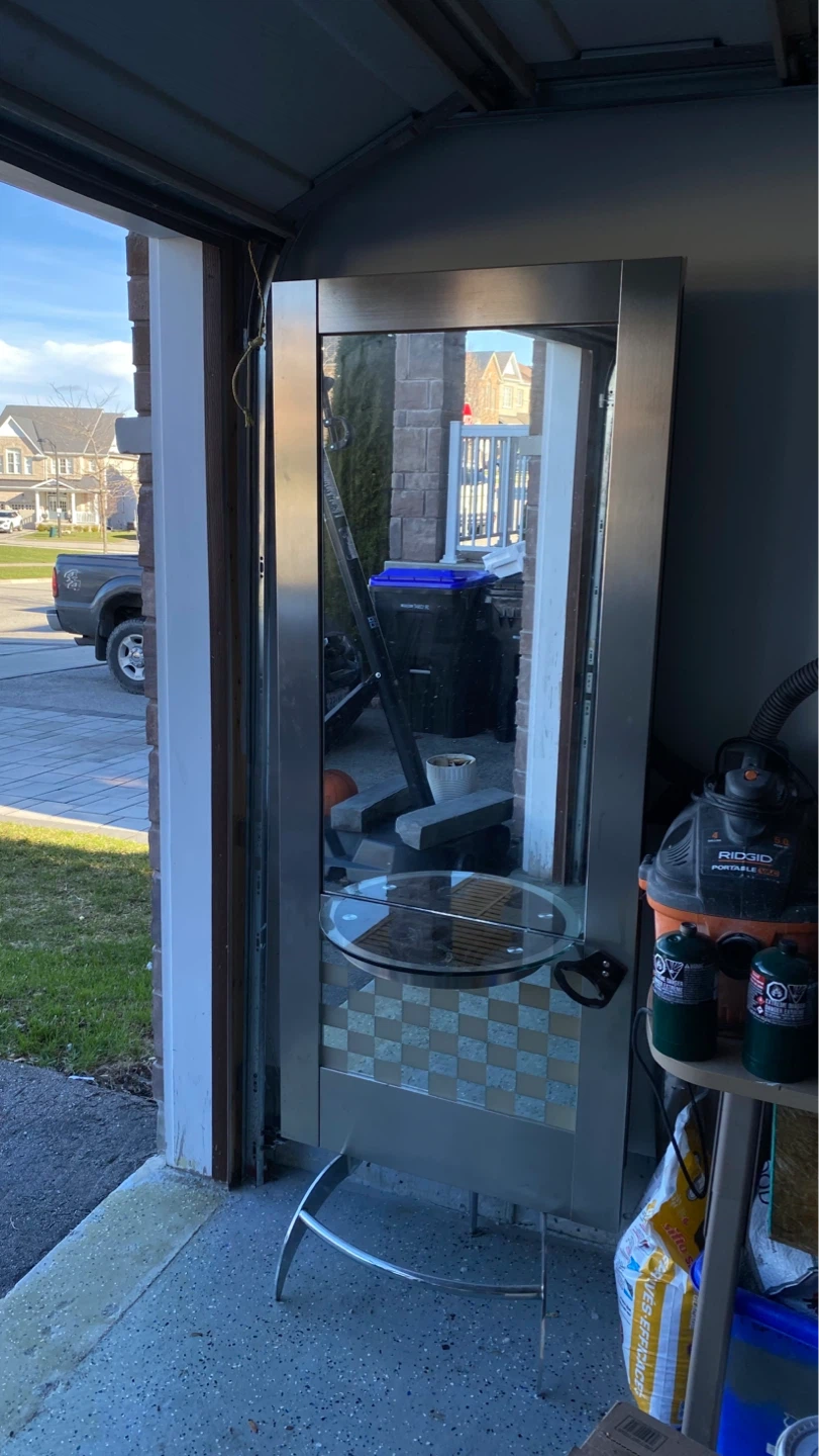 Tall Display Cabinet with Glass Door