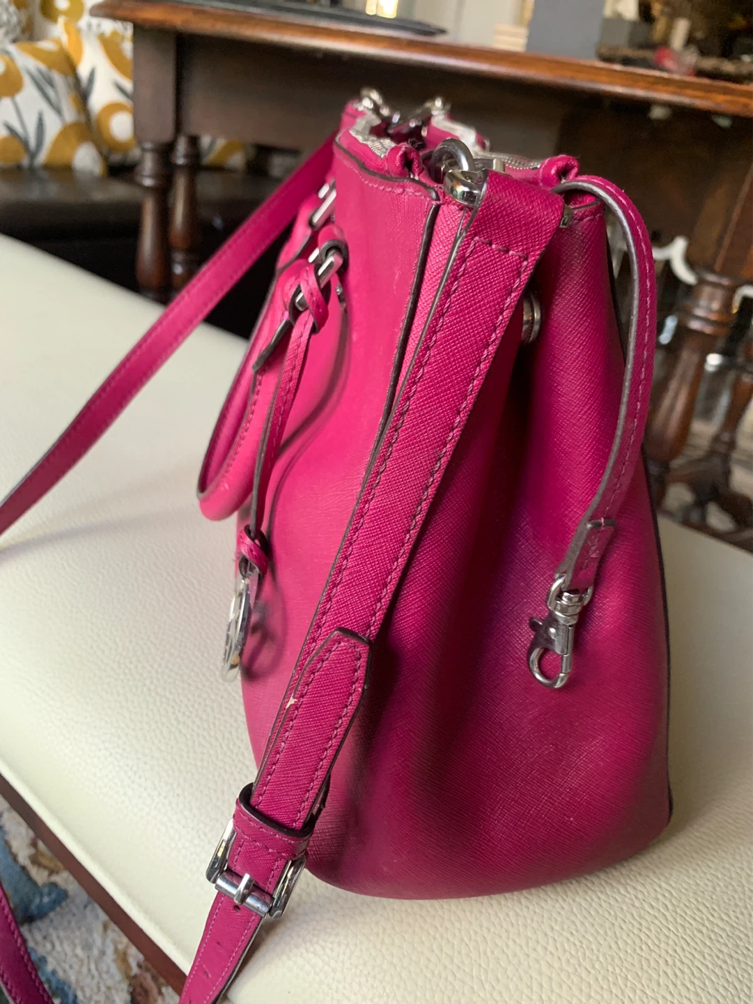 Michael Kors Pink Leather Satchel Handbag - photo 3