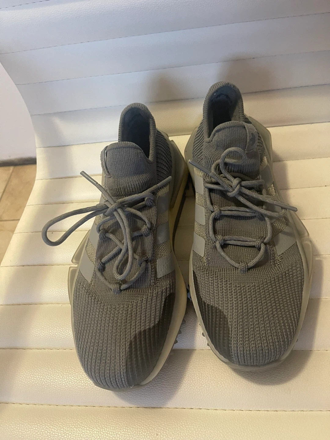 Adidas Grey Running Shoes - photo 3