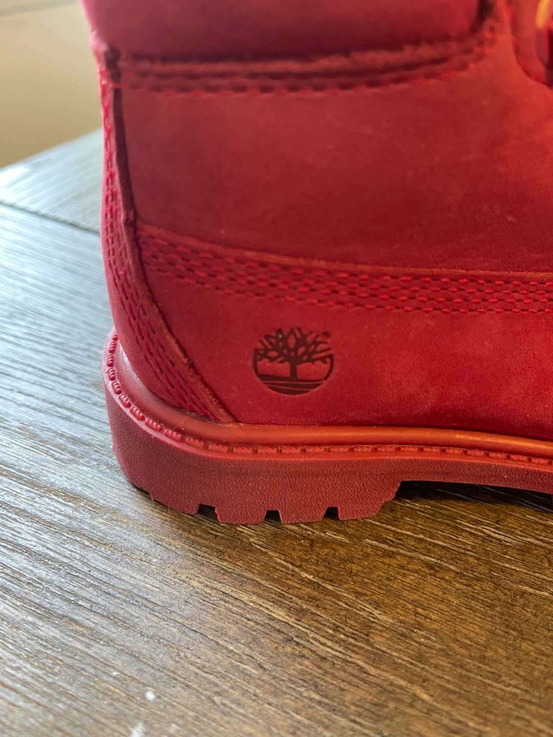 Timberland Red Suede Boots Size 8 - photo 4
