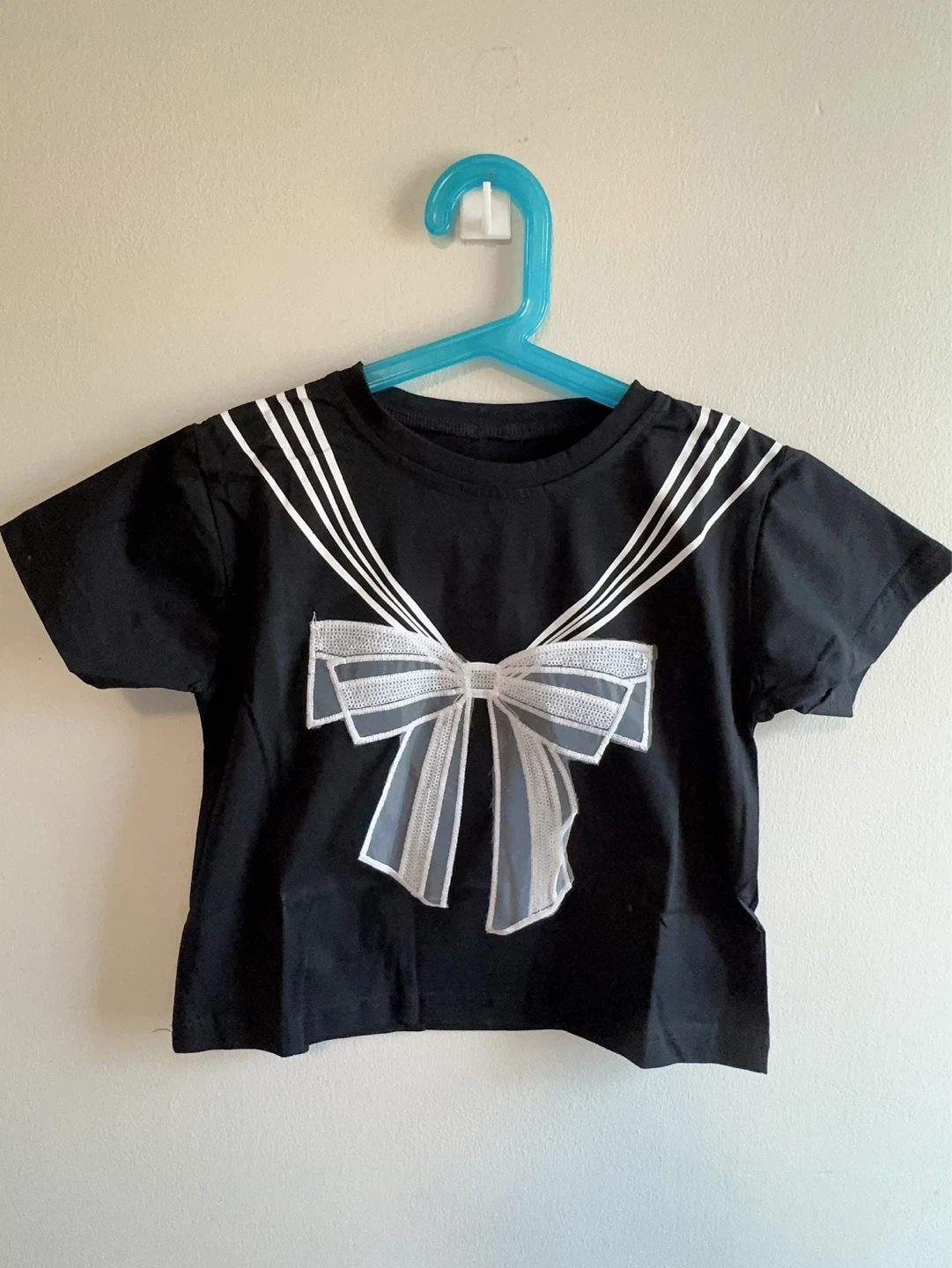 Black Tutu Skirt and Sailor Top Set Toddler 5/6T