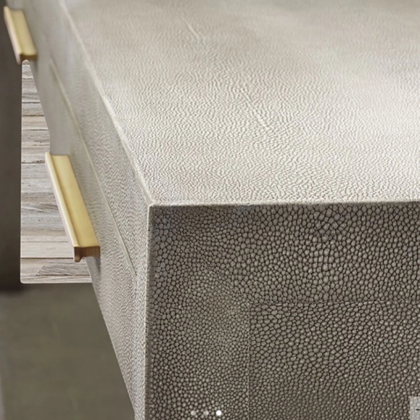RH Graydon Shagreen 3-Drawer Console Table - photo 5