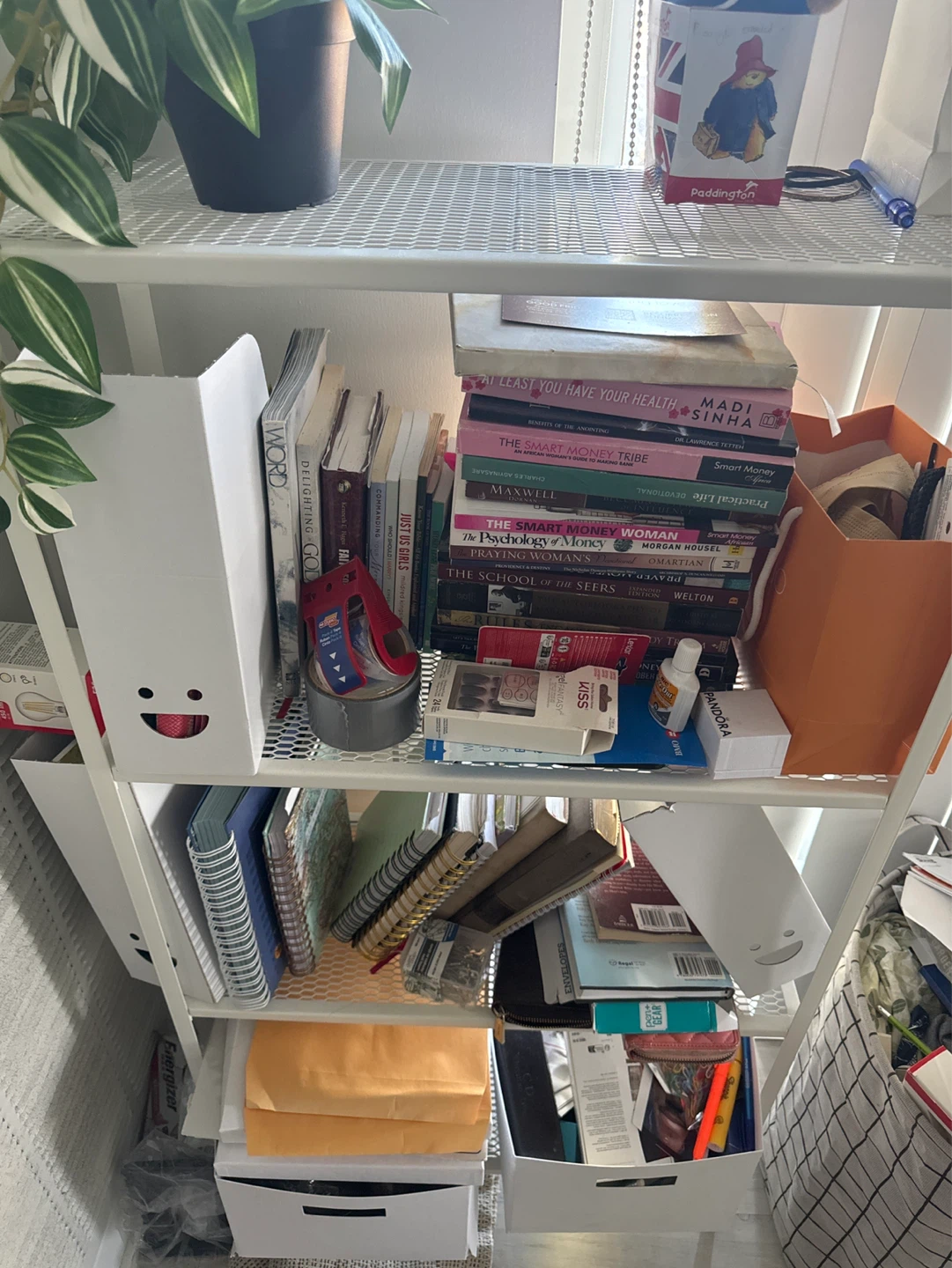 IKEA BAGGEBO Shelf unit, metal/white, 60x25x116 cm