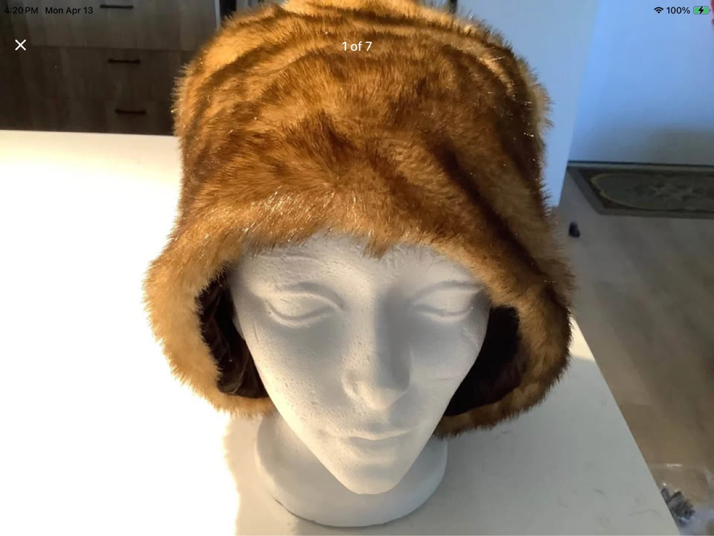 #4 Vintage Ladies Fur Hat 🐞