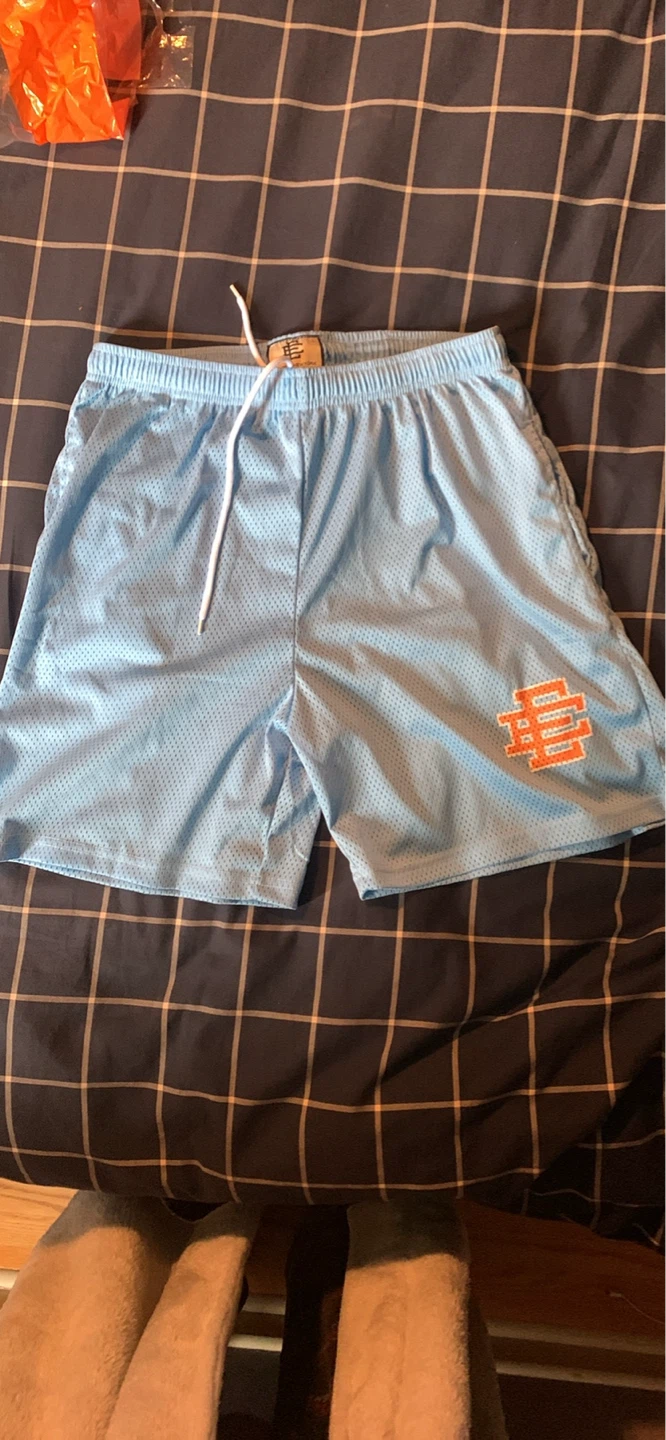 Eric Emanuel EE Sky Blue Mesh Shorts Size L