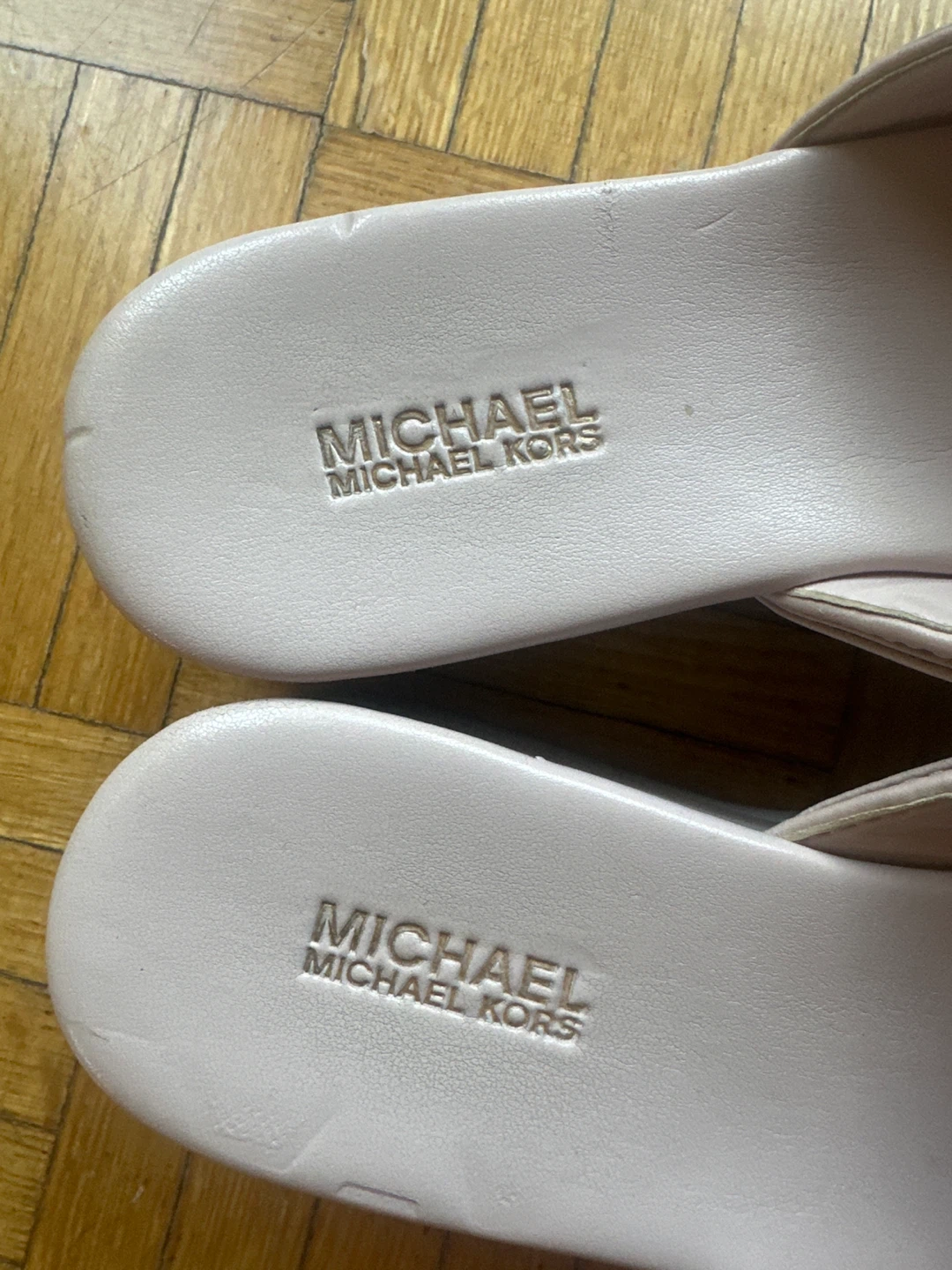 Michael Kors Pink Bow Platform Slide Sandals - photo 3