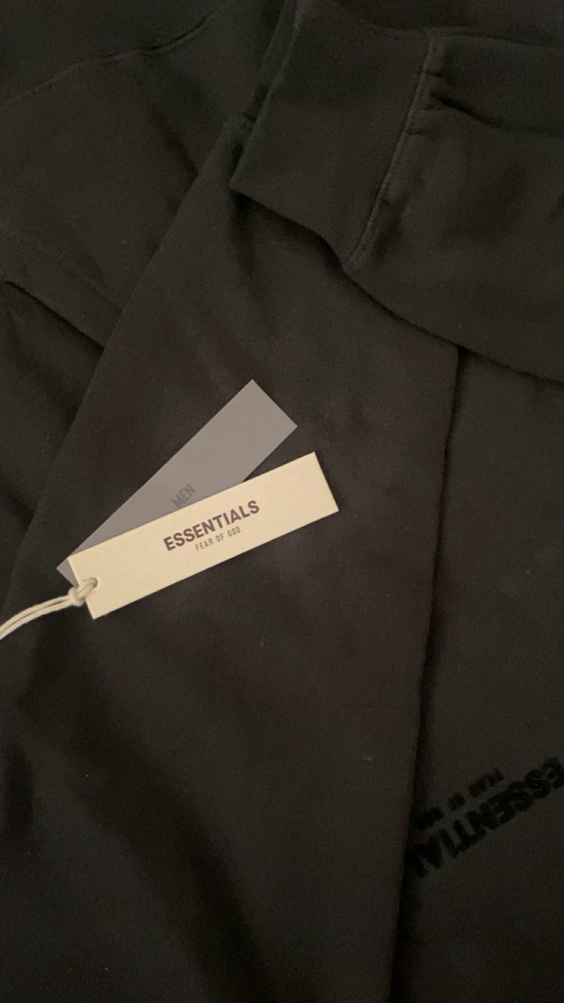 Black Fear of God Essentials Hoodie - photo 3