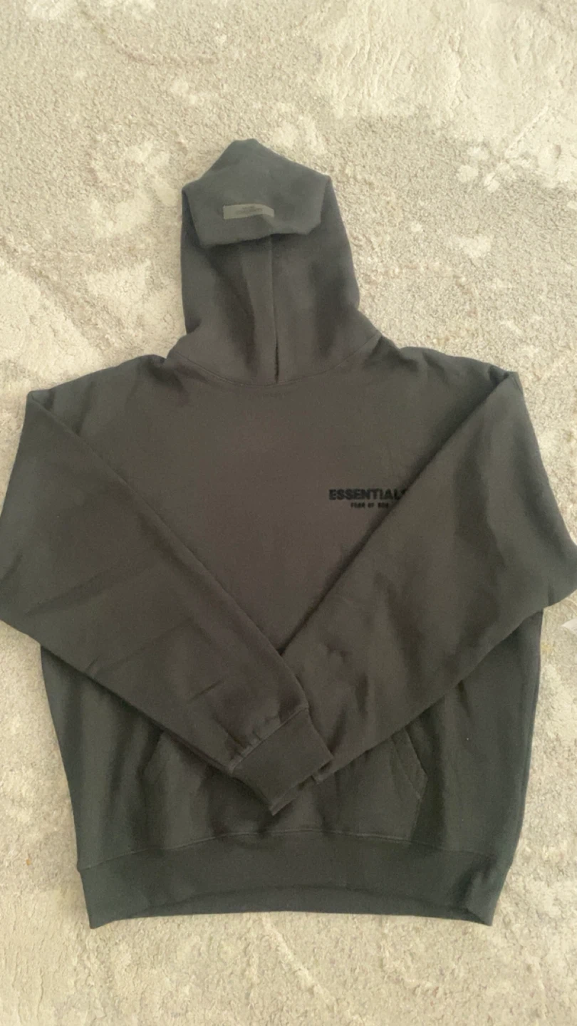 Black Fear of God Essentials Hoodie - photo 2