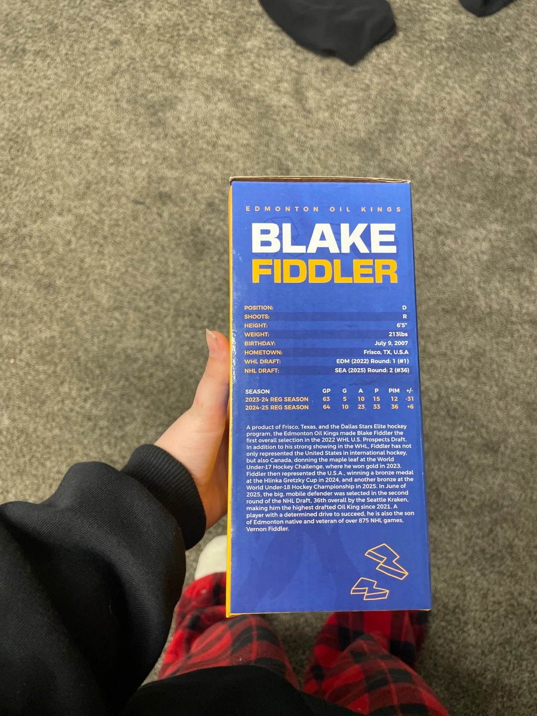 Edmonton Oil Kings Blake Fiddler Limited Edition Bobblehead - photo 3