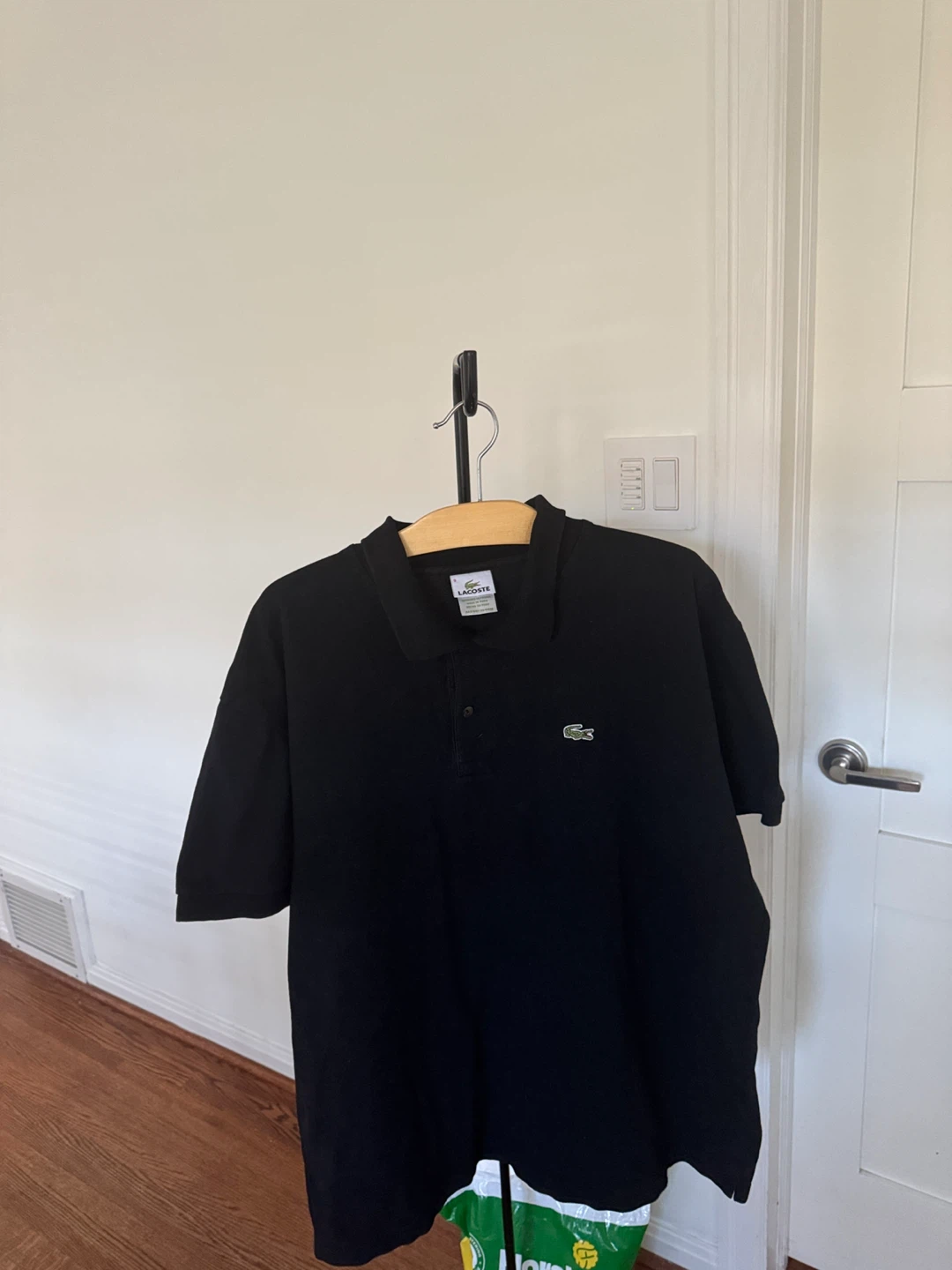 Lacoste Black Polo Shirt - Size 9