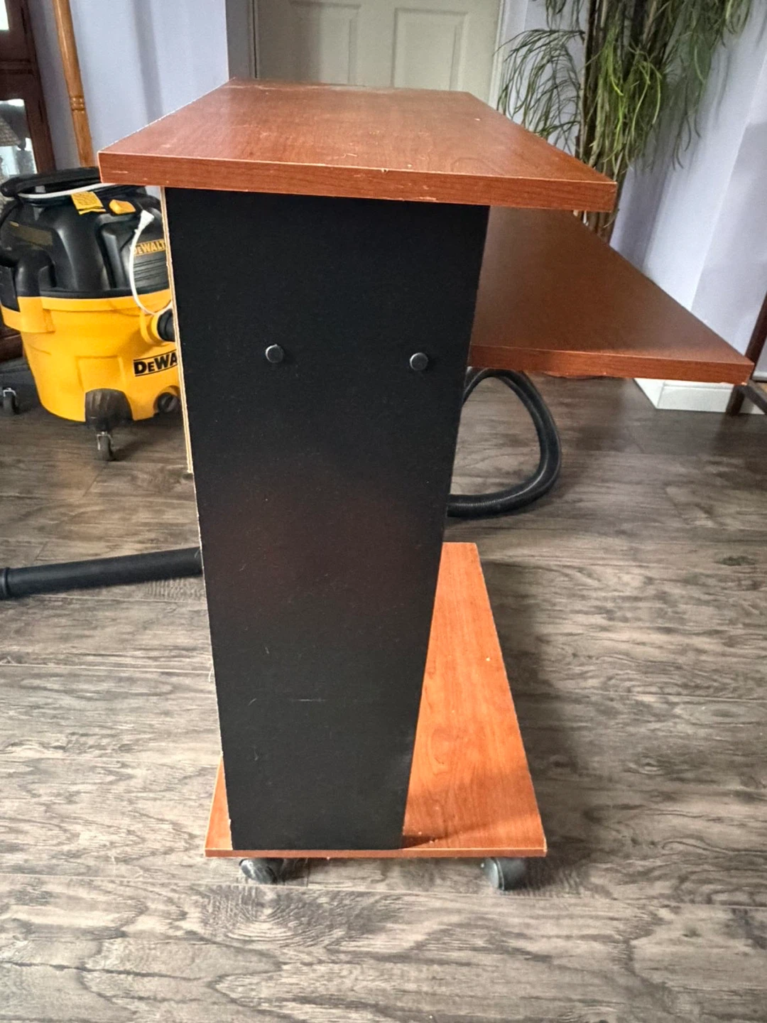 Wood and Black 3-Tier Rolling Stand - photo 3