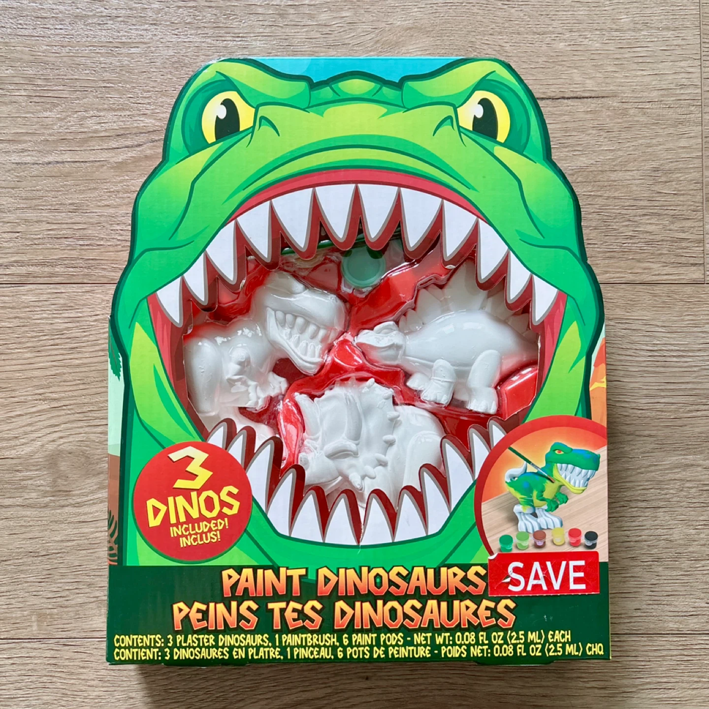 Brand new paint dinosaurs kit
