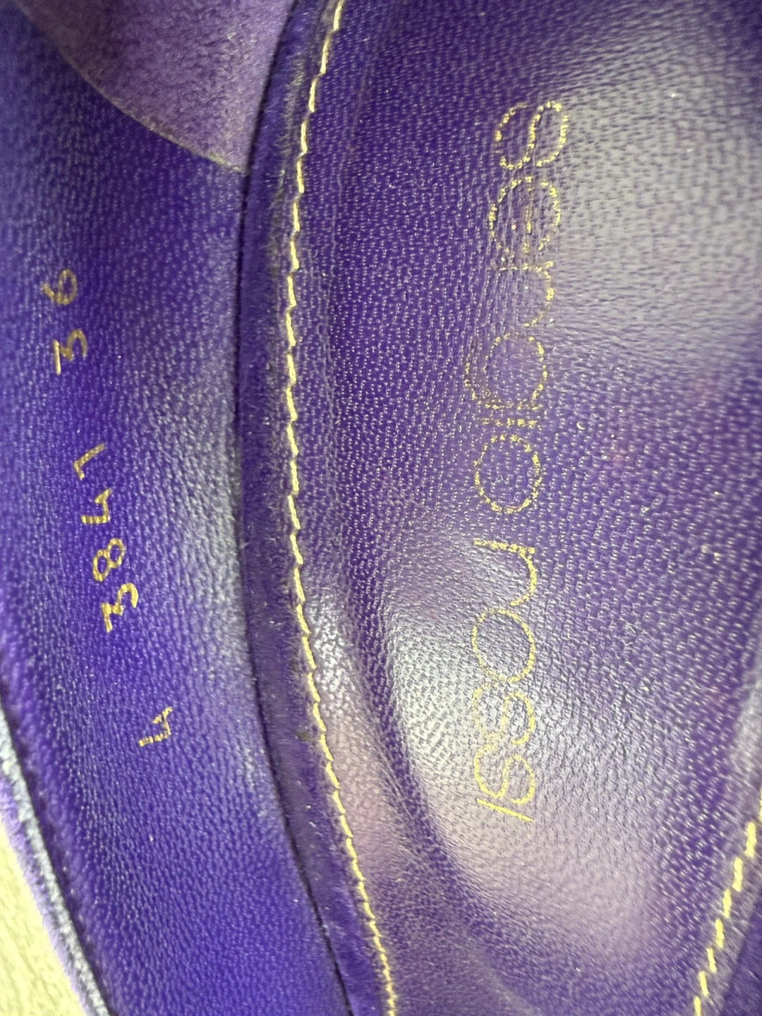 Authentic Sergio Rossi Purple Suede Heels - Size 36 - photo 2