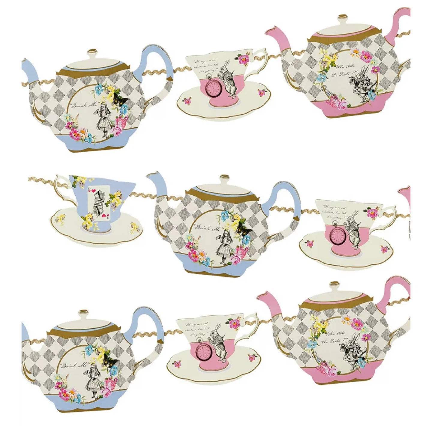 Alice in Wonderland Tea Party Banner