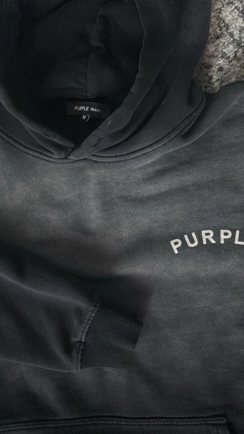 Purple Brand Hoodie - Black - Size M - photo 5