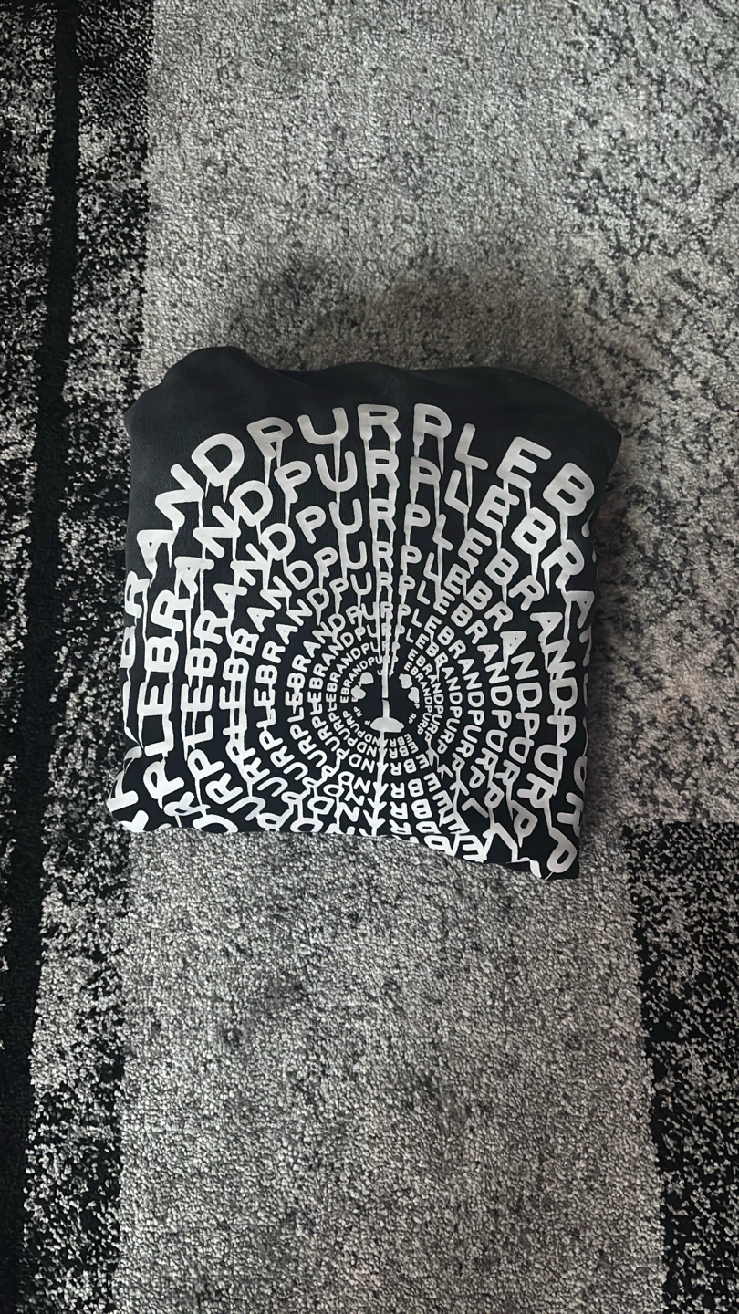 Purple Brand Hoodie - Black - Size M - photo 4