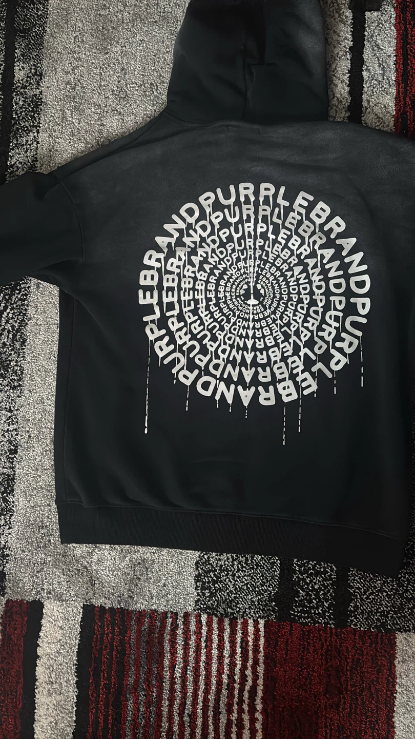 Purple Brand Hoodie - Black - Size M - photo 2