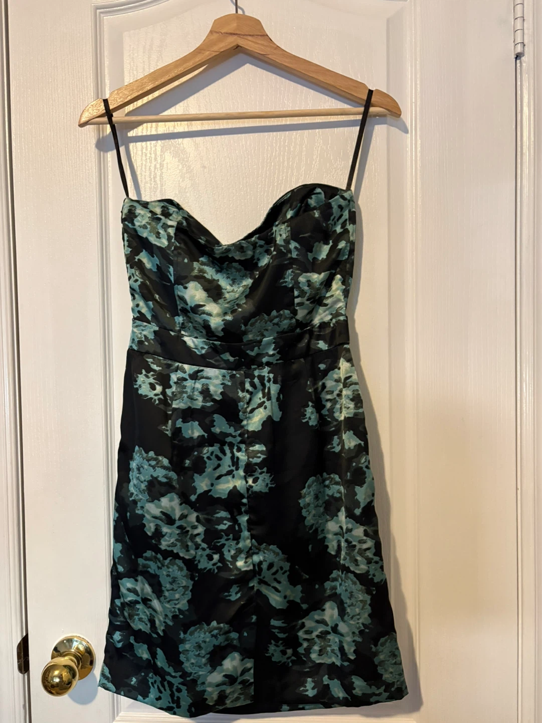 Strapless Floral Print Dress - photo 2