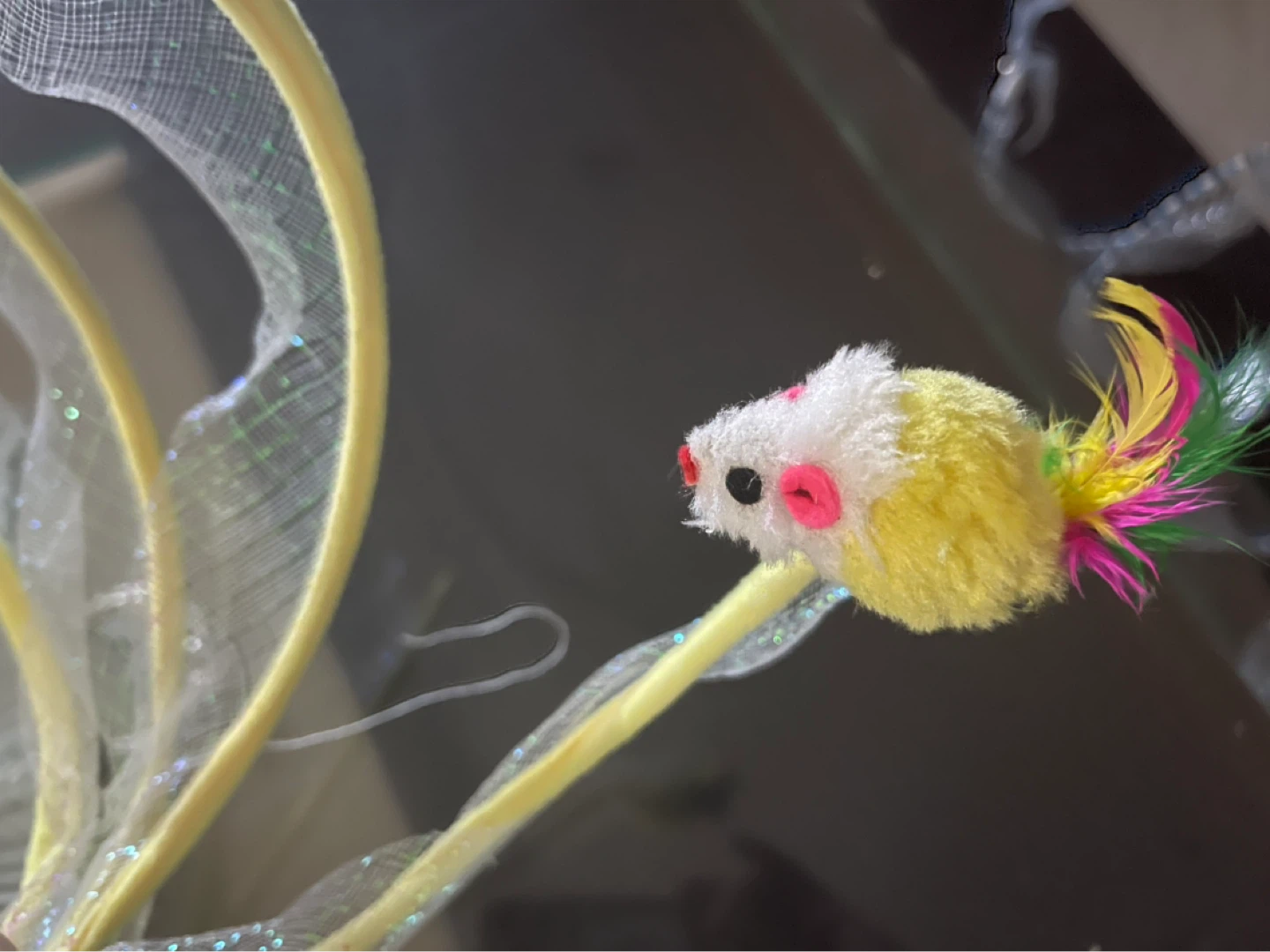 Interactive Cat Toy with Mouse and Feather - photo 3