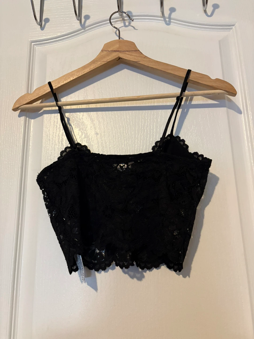 Black Lace Crop Top - Zara - photo 2