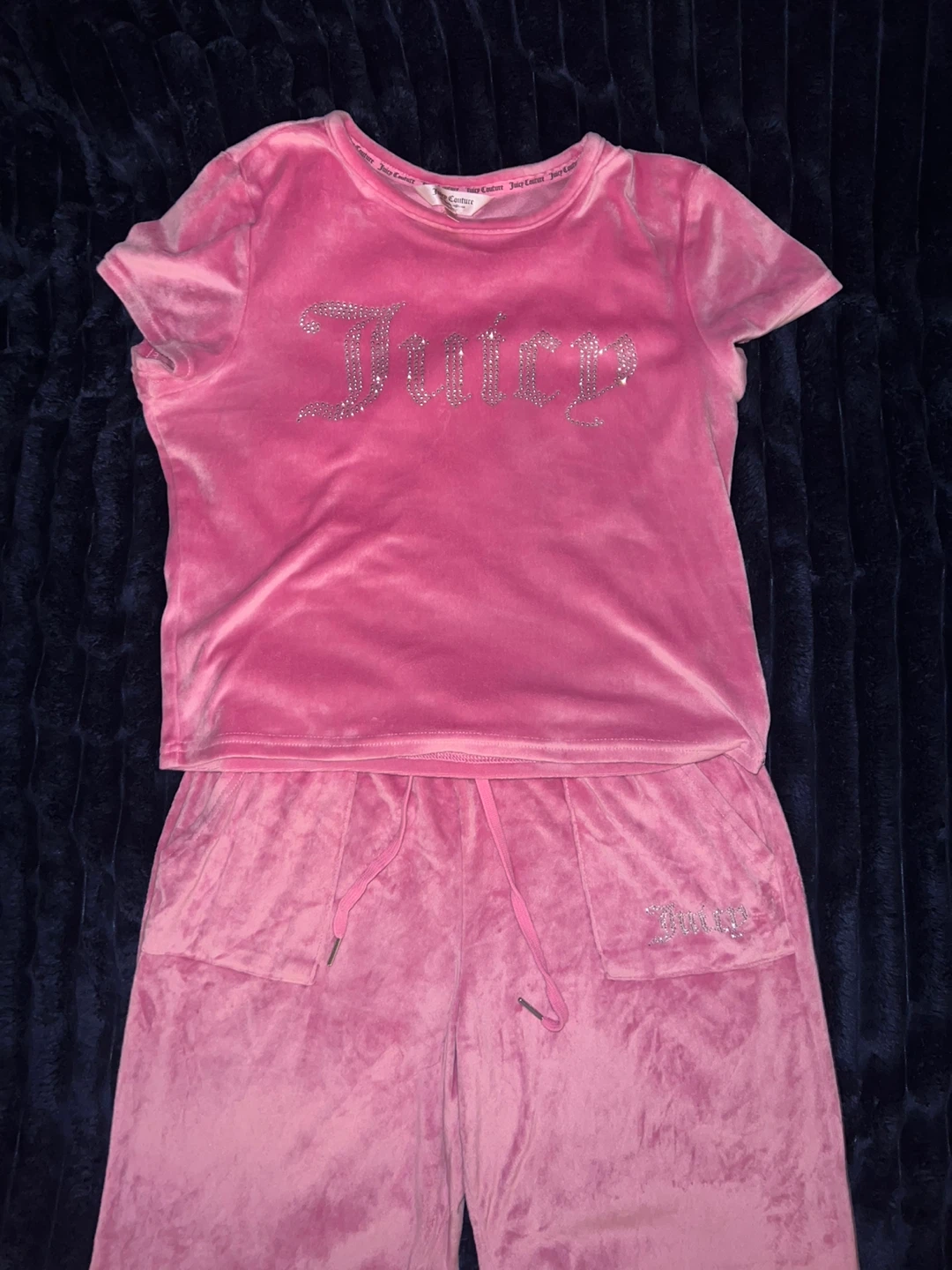 Juicy Couture Velour Tracksuit Set - Pink