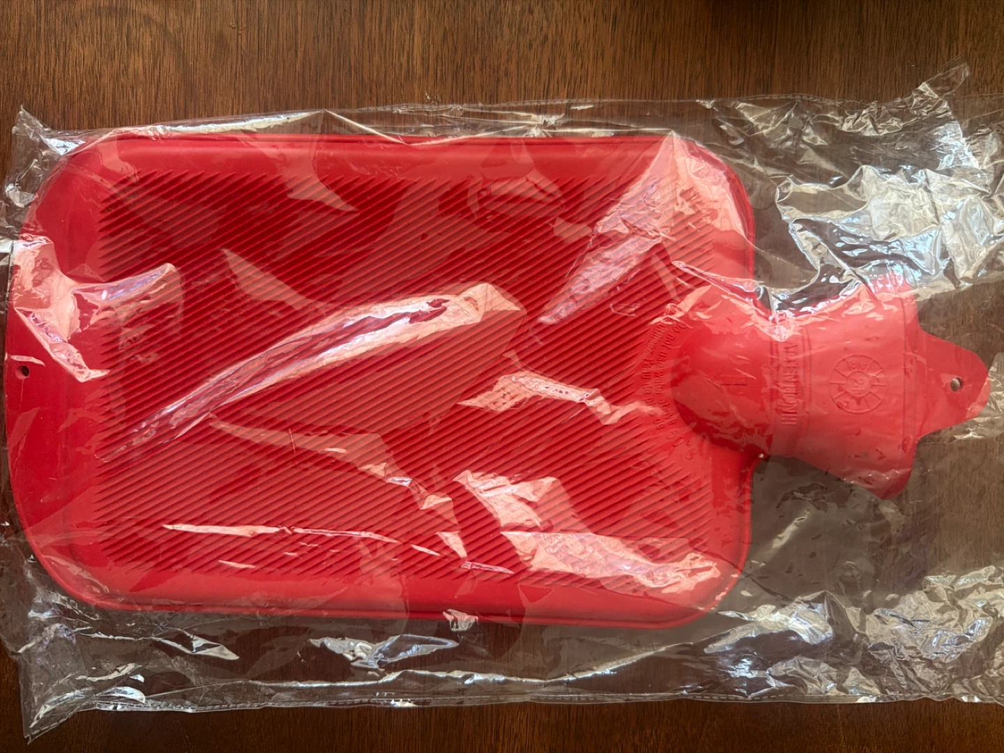 Red Rubber Hot Water Bottle