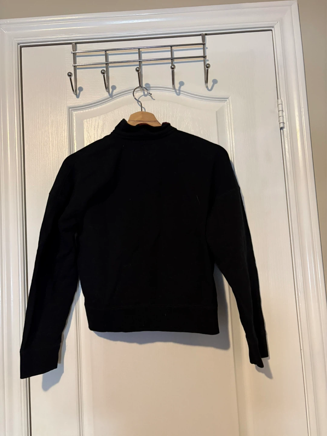 Black Quarter Zip Pullover Sweater - photo 2