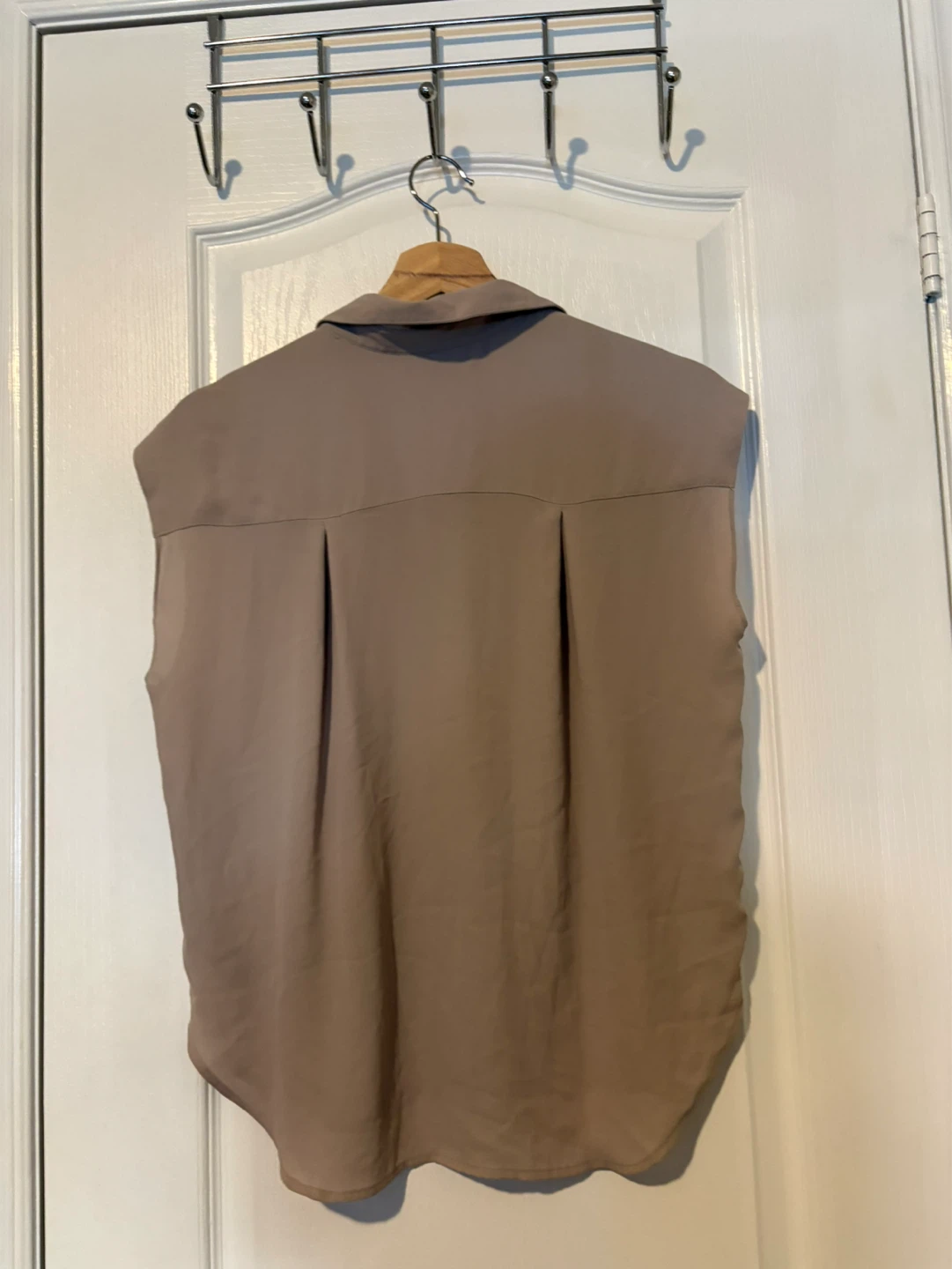 XXI Sleeveless Button-Up Shirt - Taupe - photo 2